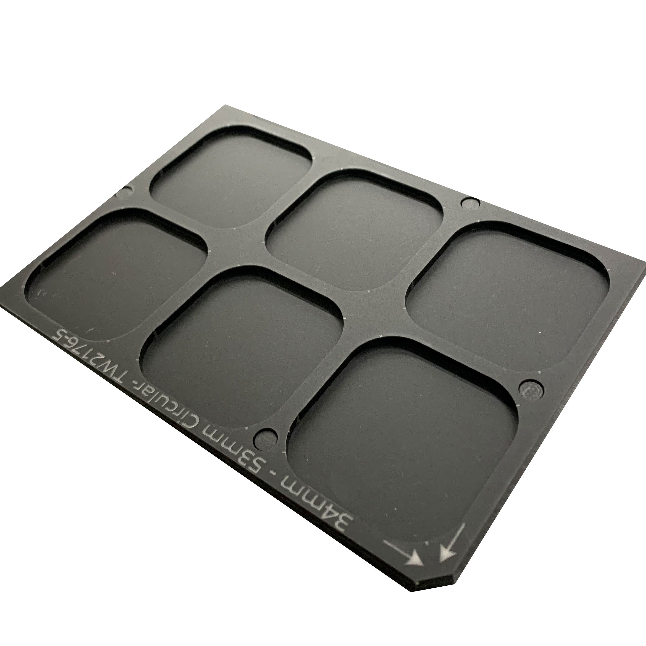 Round Object Printing Jig - 34mm - 53mm for Roland BD-8 Flatbed Printer Series (6 Spaces)