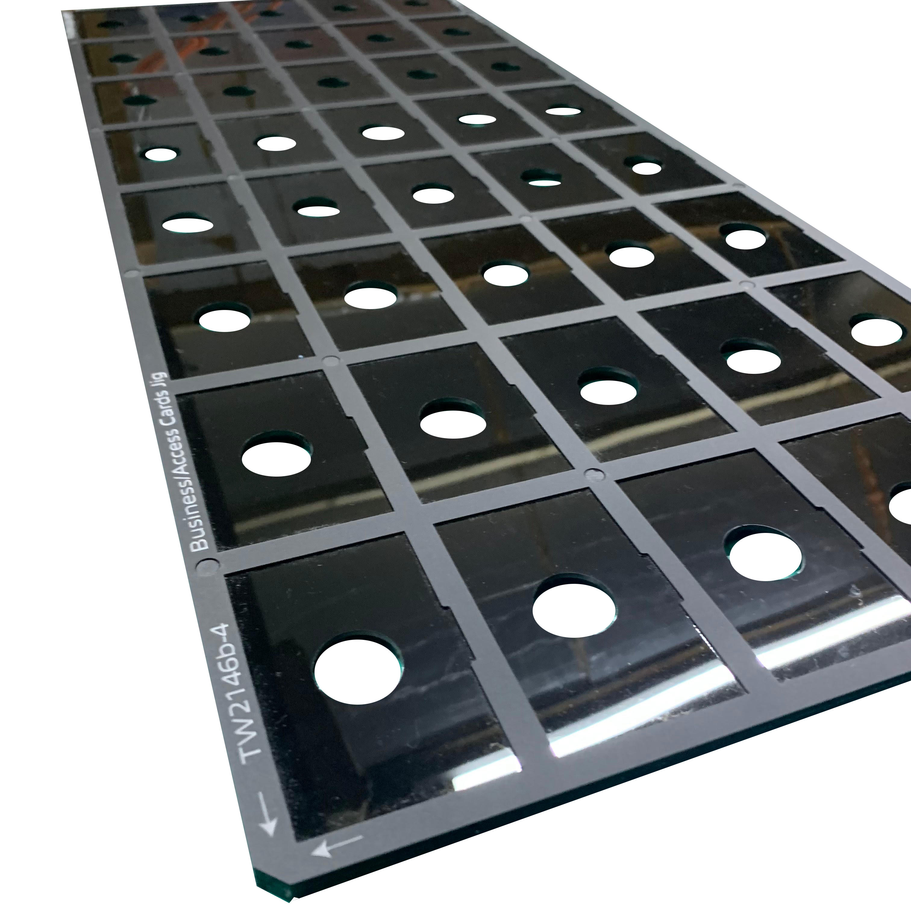 CR80 Business/Access Cards Printing Jig for Large Format Flatbed Printer (96 Spaces)