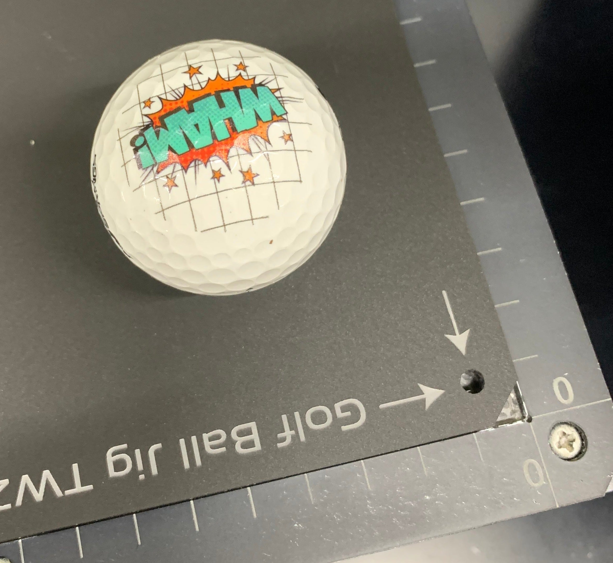 Golf Ball Printing Jig for Large Format Flatbed Printer (216 Spaces)