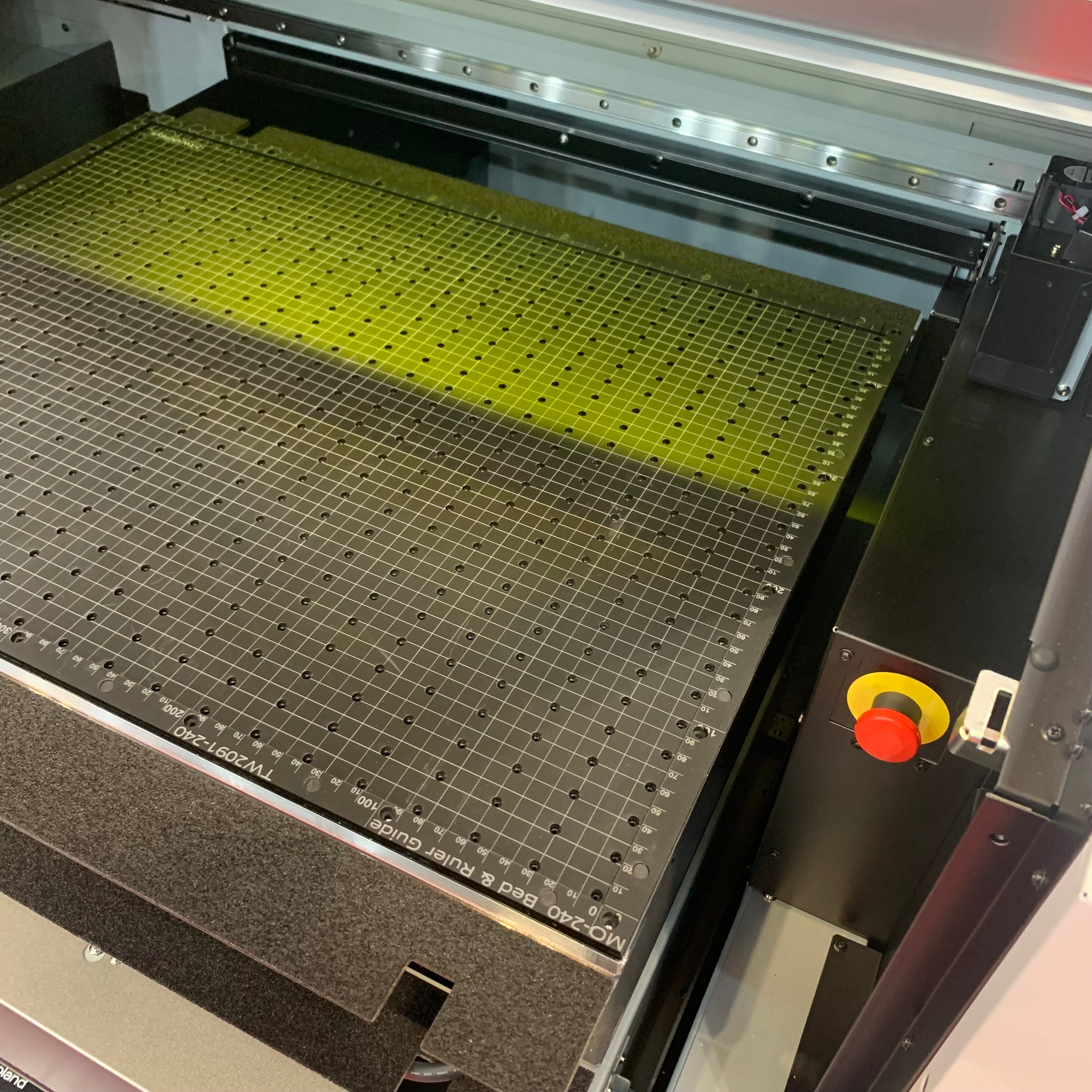 Bed Base & Ruler Guide for Roland BD-12 Flatbed Printer Jigs