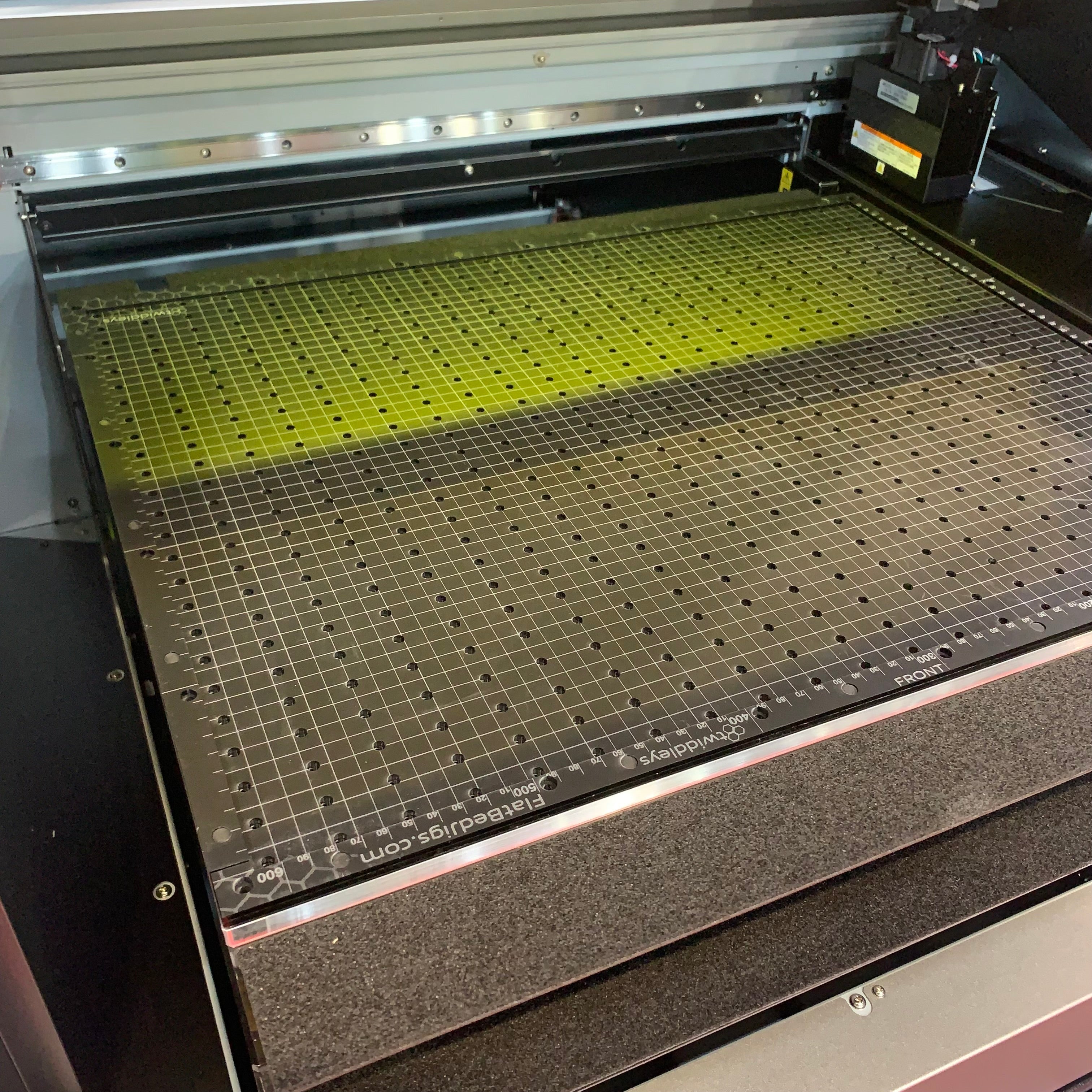 Bed Base & Ruler Guide for Roland BD-12 Flatbed Printer Jigs