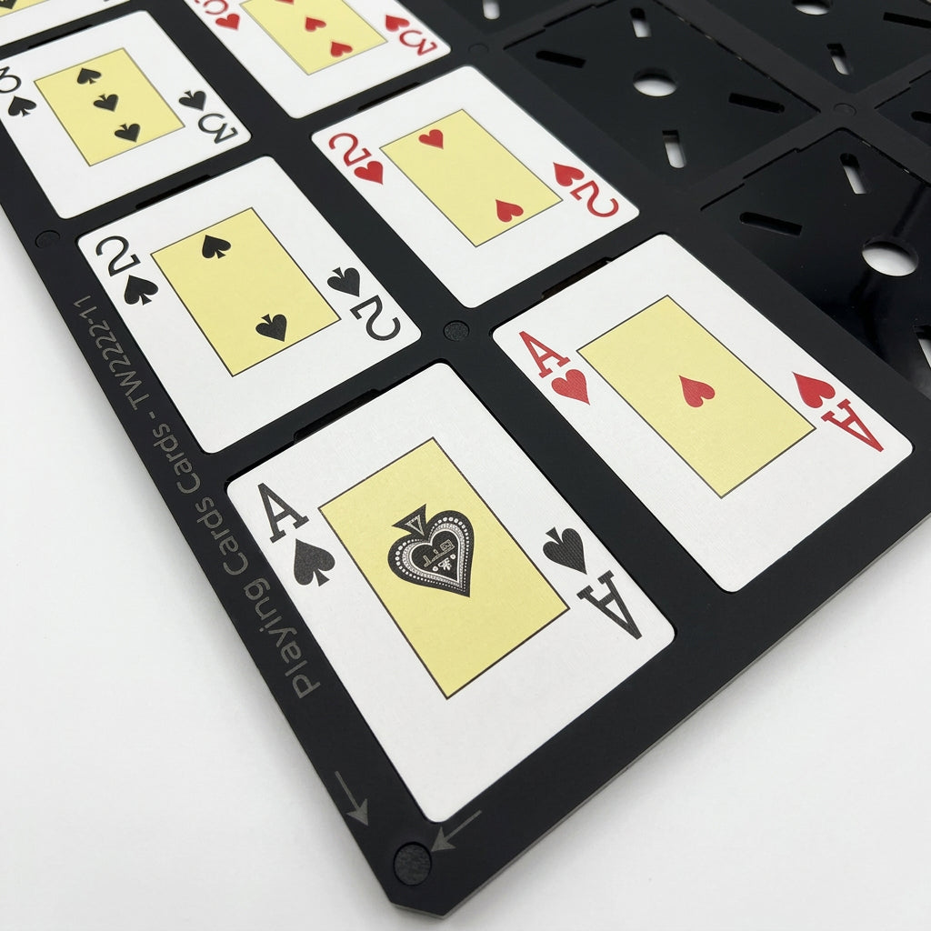 Playing Cards Printing Jig for a Roland MO-180 Flatbed Printer (xx Spaces)