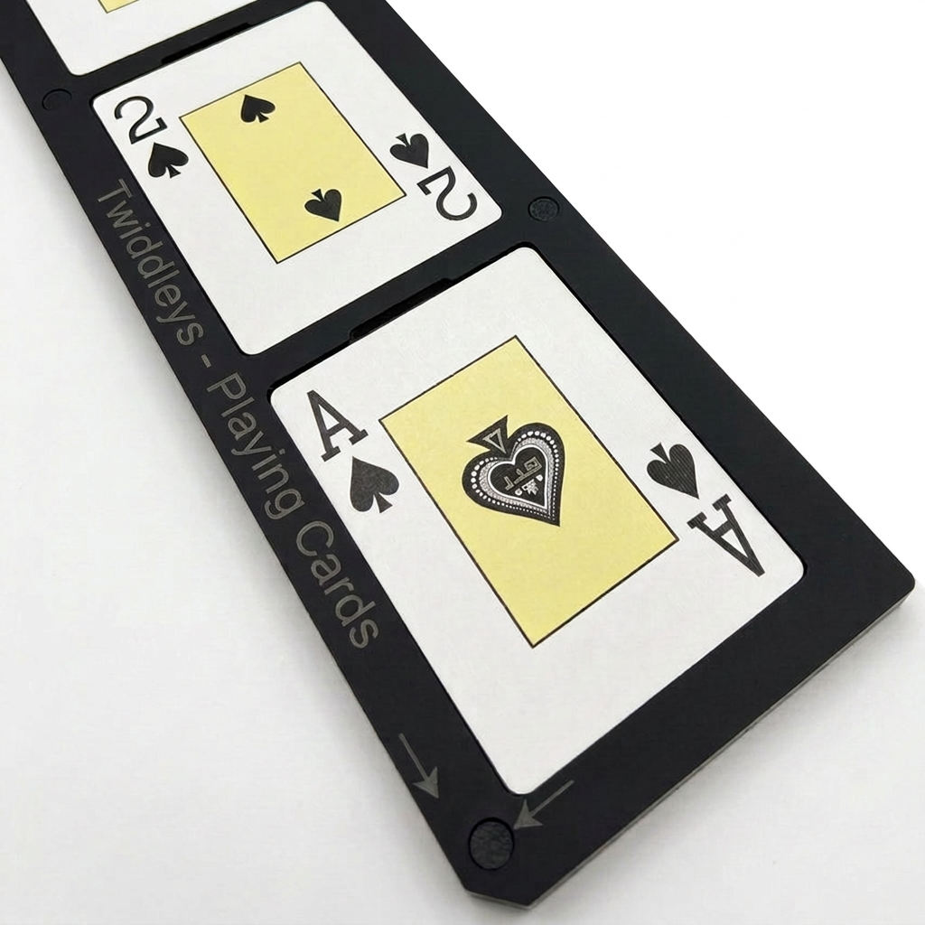 Playing Cards Printing Jig for a eufyMake E1 (Mini Bed) Flatbed Printer (xx Spaces)