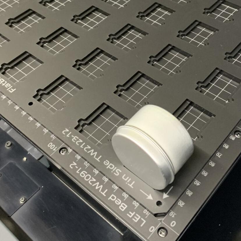 Round Tin Side Jig 'Tinware T9232' for Roland LEF 200 Flatbed Printer Series (xx Spaces)