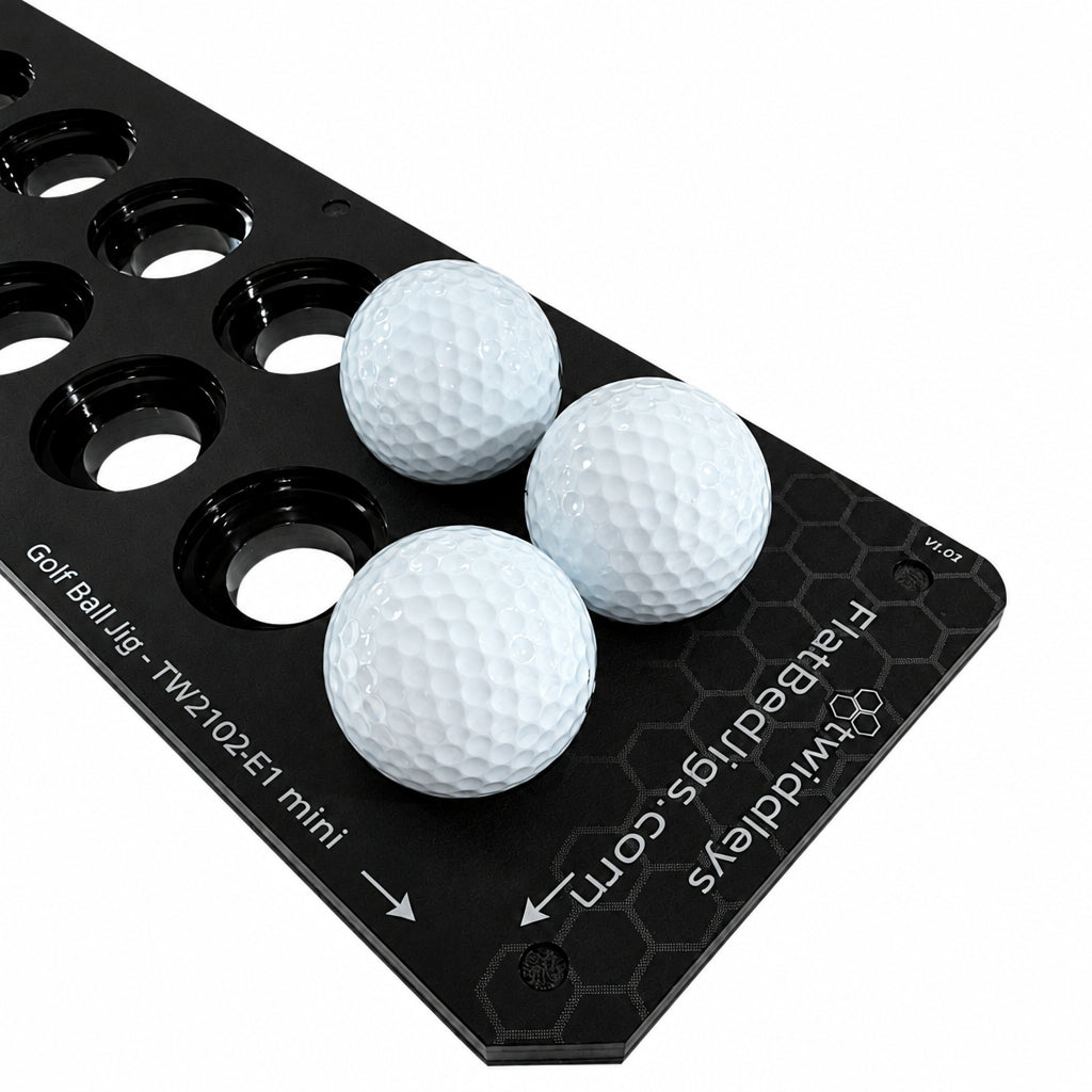 Golf Ball Printing Jig eufyMake E1 (Mini Bed) Flatbed Printer (14 Spaces)