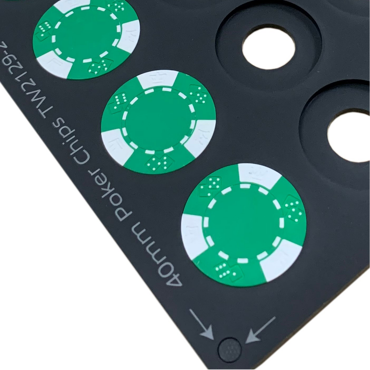 Poker Chip 39mm / 40mm Mini Printing Jig for any bed size greater than 180 x 90mm (3 Spaces)