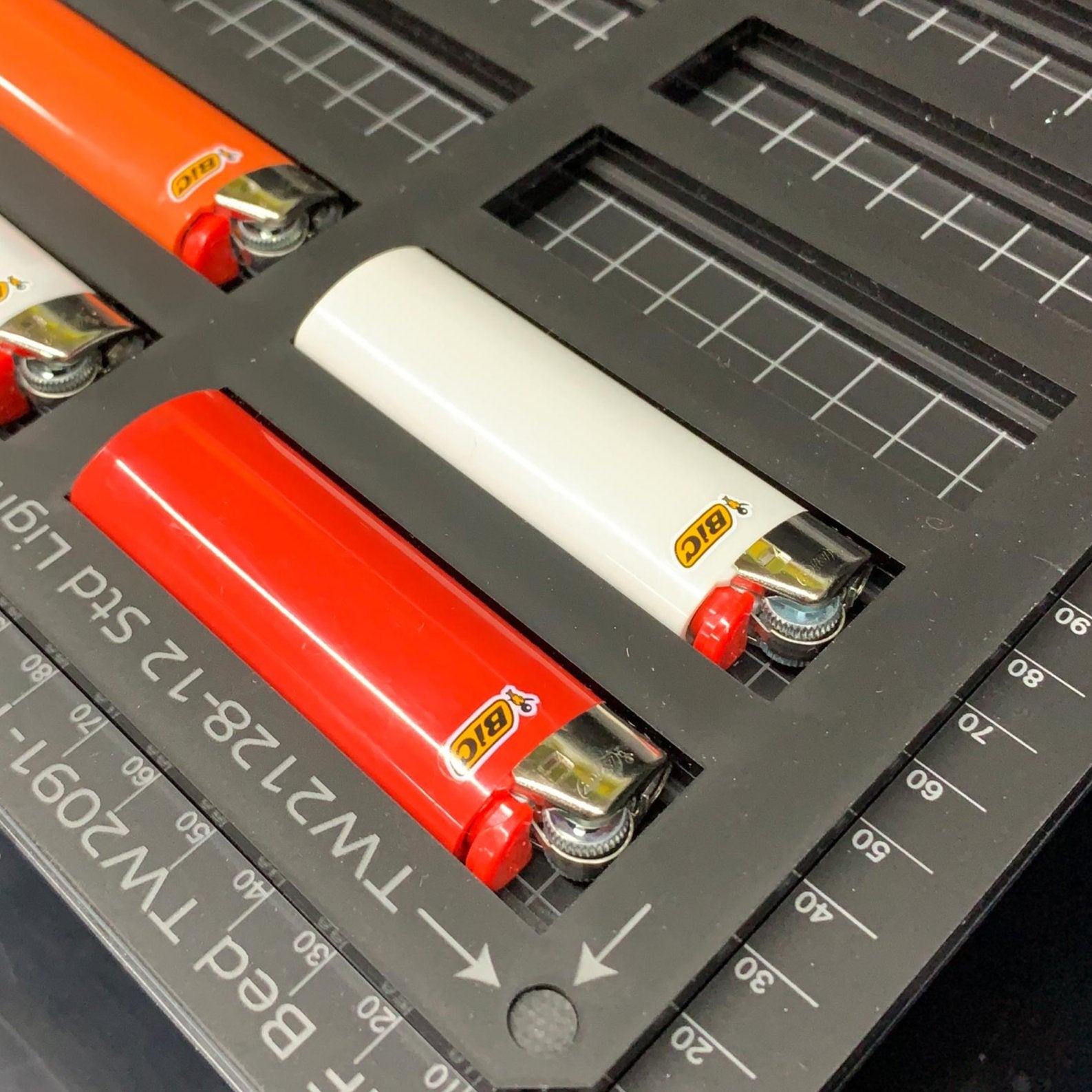 Bic Lighter Printing Jig - Classic / Standard - Epson SC-V1000 Flatbed Printer (TBA Spaces)