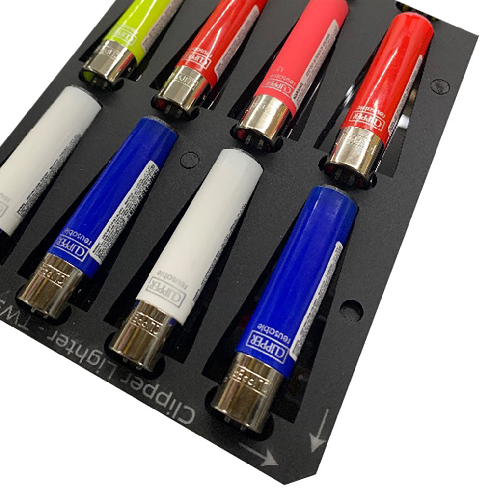 Classic Large Clipper Lighter (Front+Sides) Jig for Roland BD-8 flatbed printers (8 spaces)