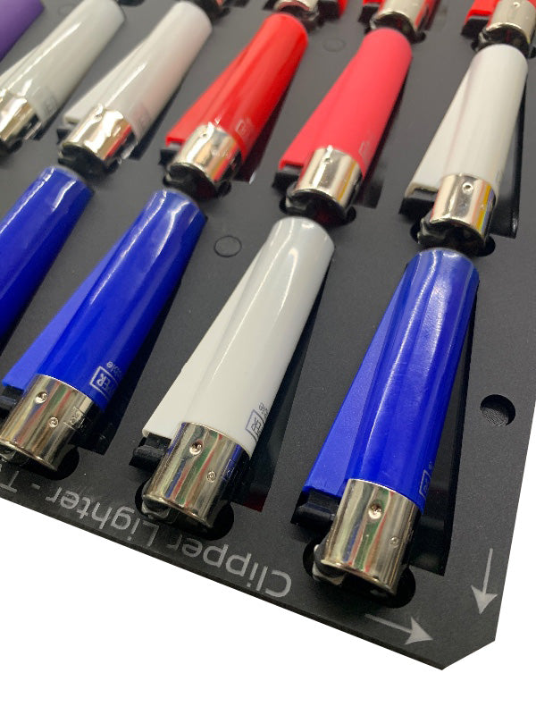 Classic Large Clipper Lighter (Front+Sides) Jig for Mutoh XPJ-461 flatbed printers (xx spaces)