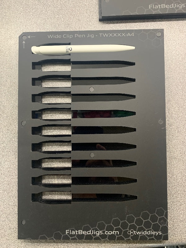 Wide Clip Pen Printing Jig for Epson SC-V1000 Series Flatbed Printer (TBA Spaces)