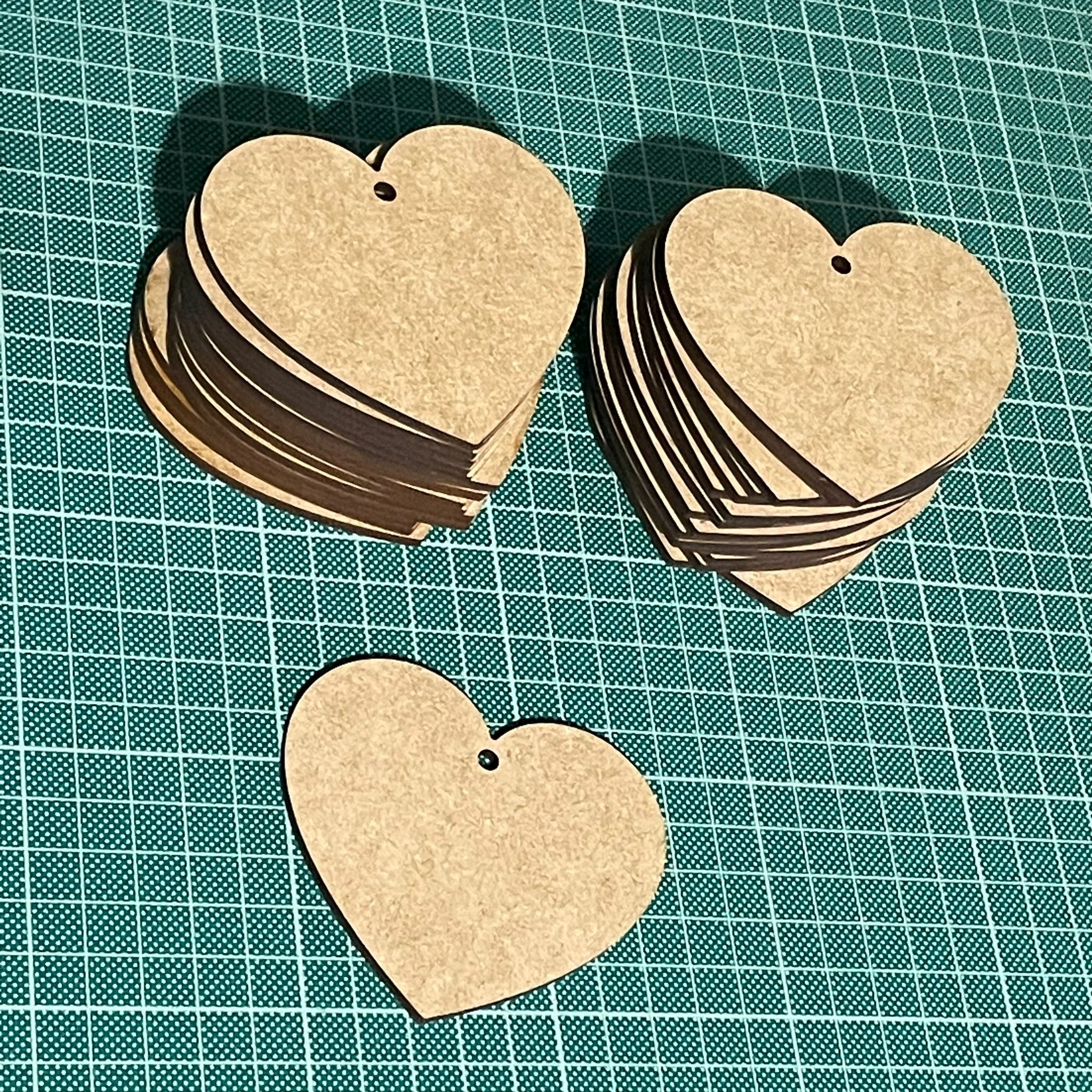 Printing Jig for 80mm Heart Blanks - Roland BD-8 Flatbed Printer (2 Spaces)