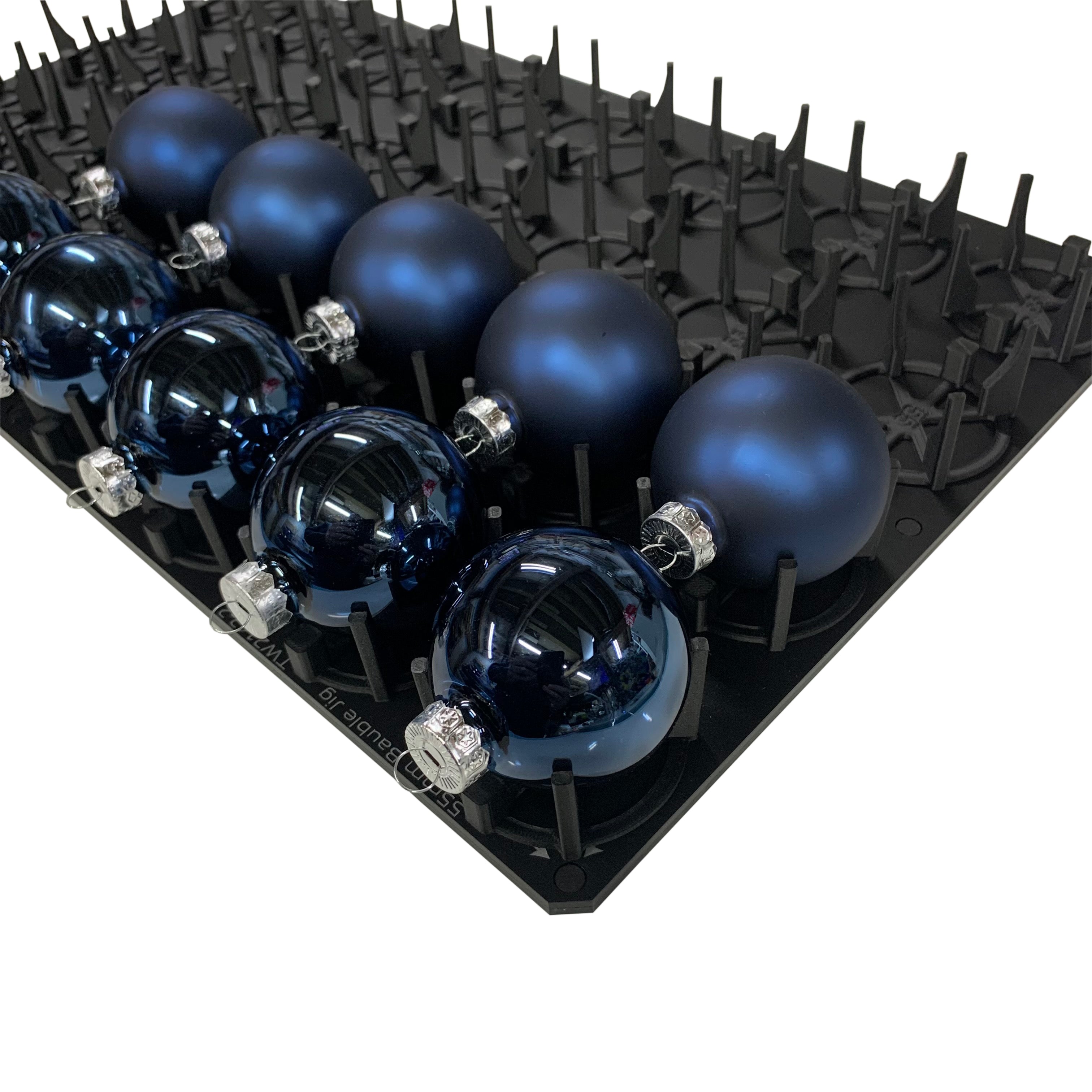 Bauble Printing Jig for Roland BD-8 Flatbed Printer Series: 58mm - 82mm Christmas Baubles (6 Sizes)