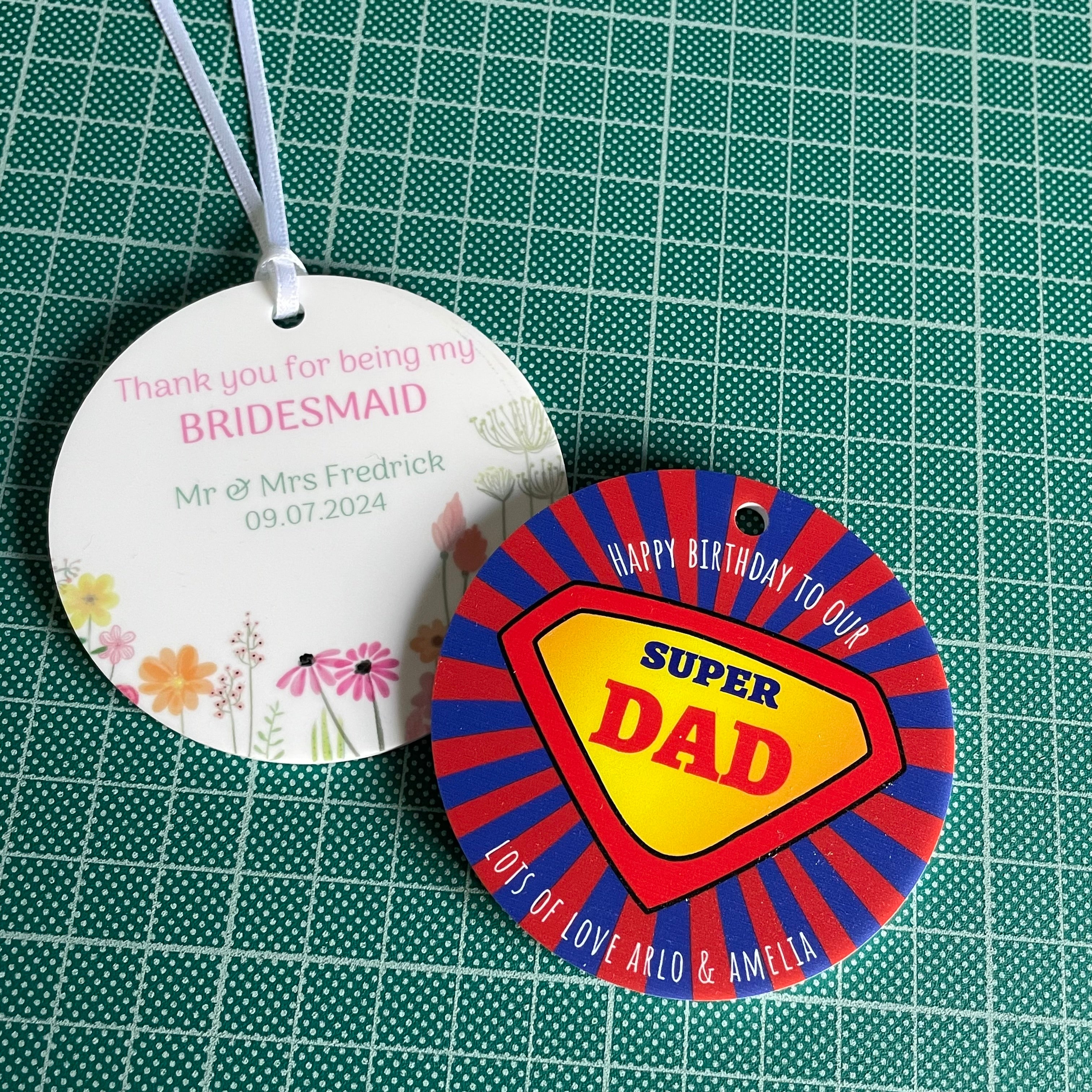 Circle Disc Blanks - 72mm / 7.2cm Circles - 3mm Acrylic Product Blanks