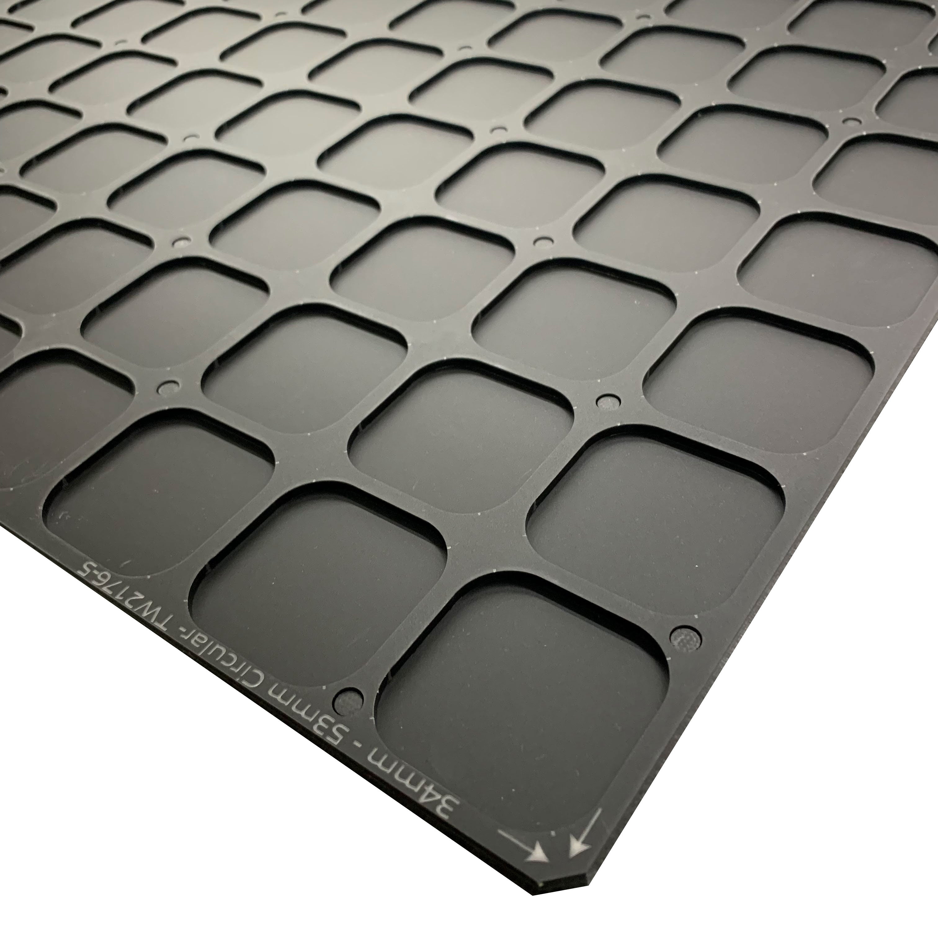 Round Object Printing Jig - 34mm - 53mm for Roland LEF 12 Flatbed Printer Series (20 Spaces)