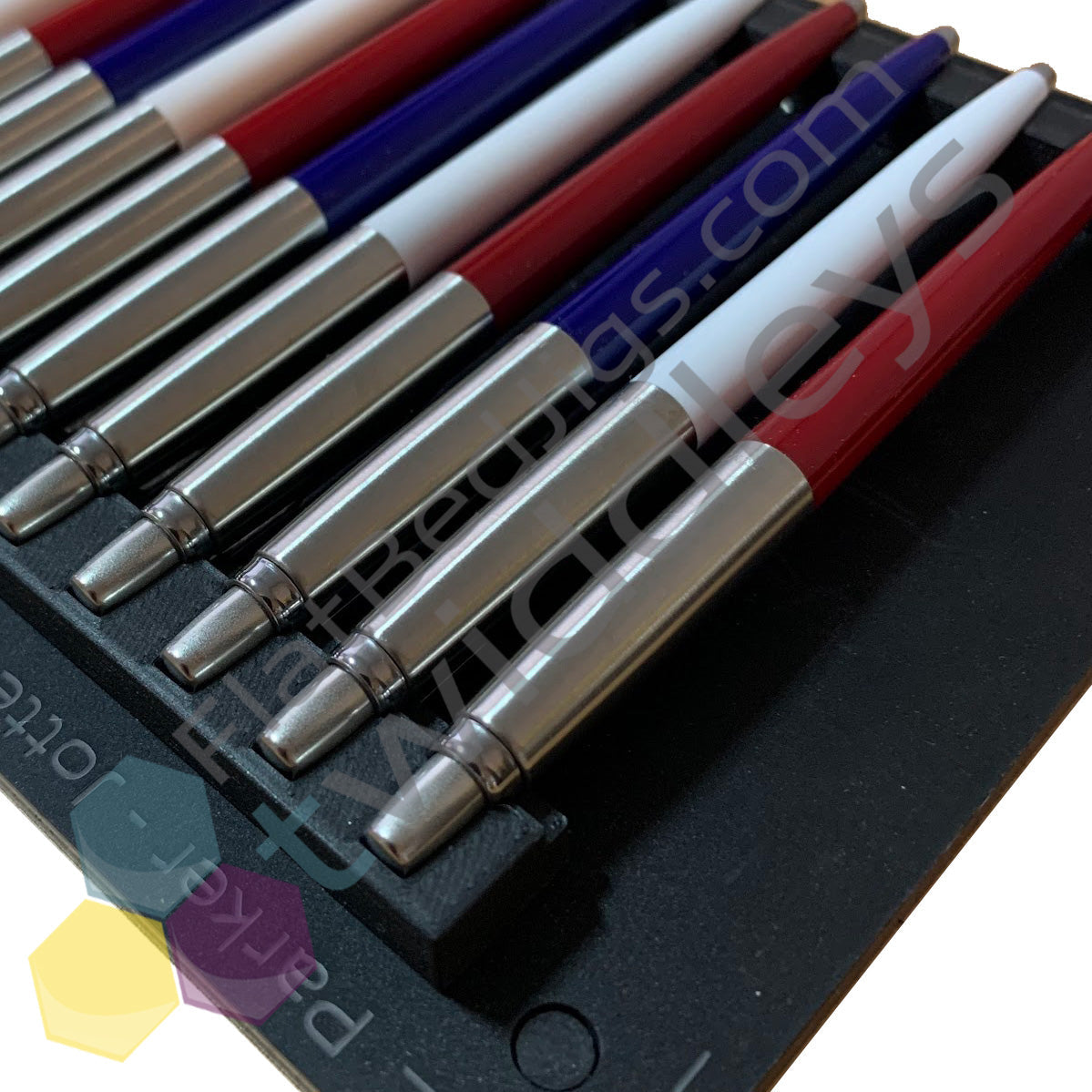 Parker Jotter Pen Jig for Mimaki UJF-6042 Flatbed Printer (138 Spaces)