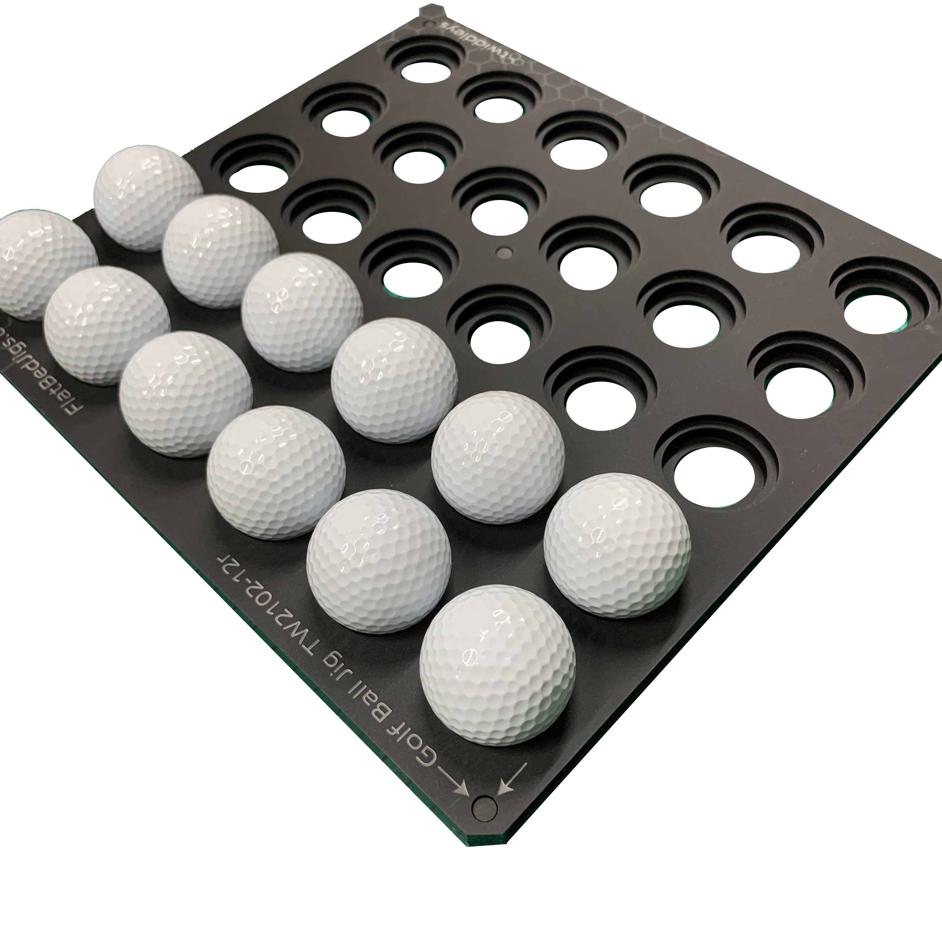 A4 Golf Ball Printing Jig for A4 Flatbed Printers (15 Spaces)