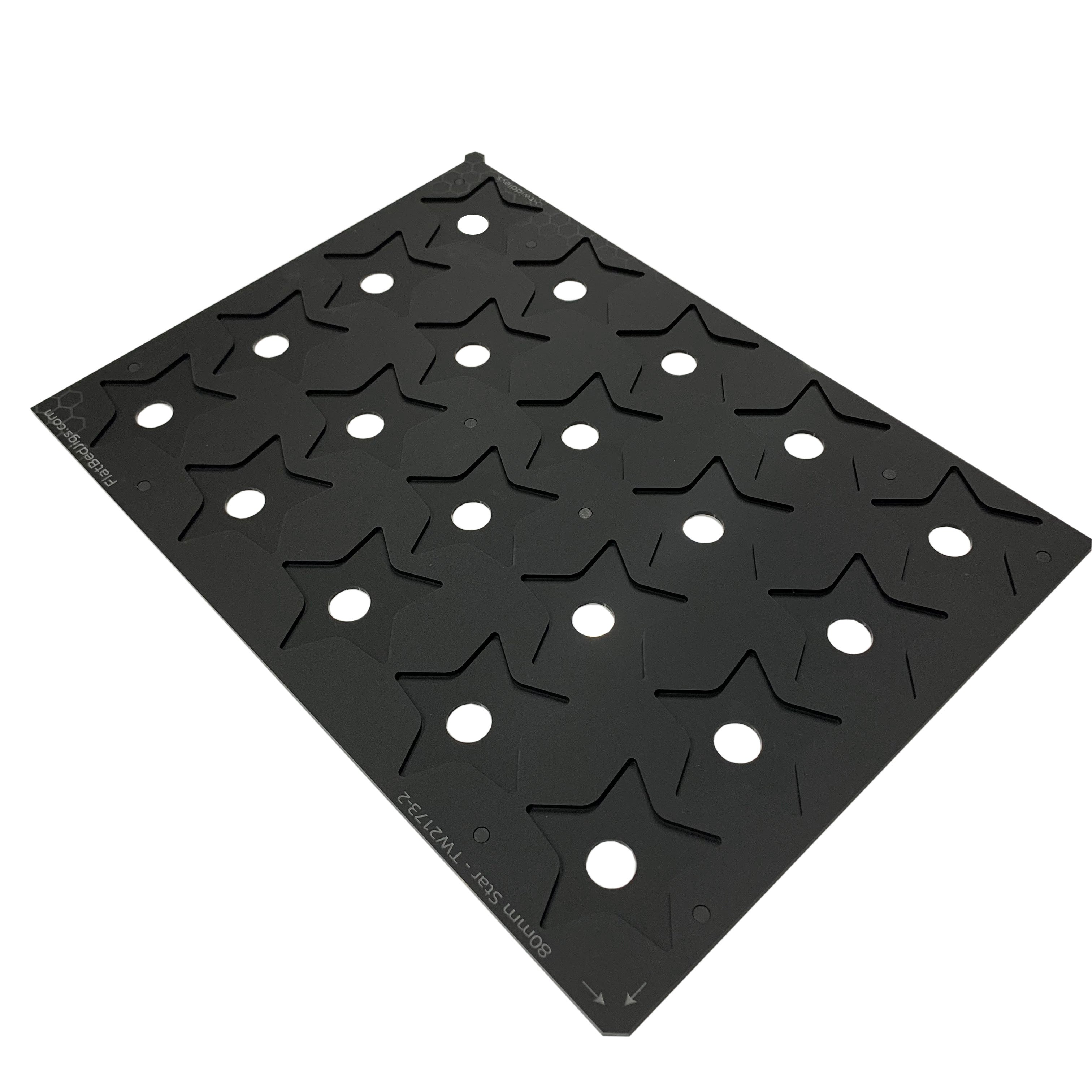 Printing Jig for 72mm Star Blanks - Mutoh XPJ-661UF Flatbed Printer (XX Spaces)