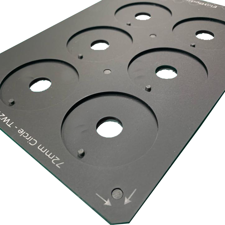 Printing Jig for 72mm Circle Disc Blanks - A4 Flatbed Printers (6 Spaces)