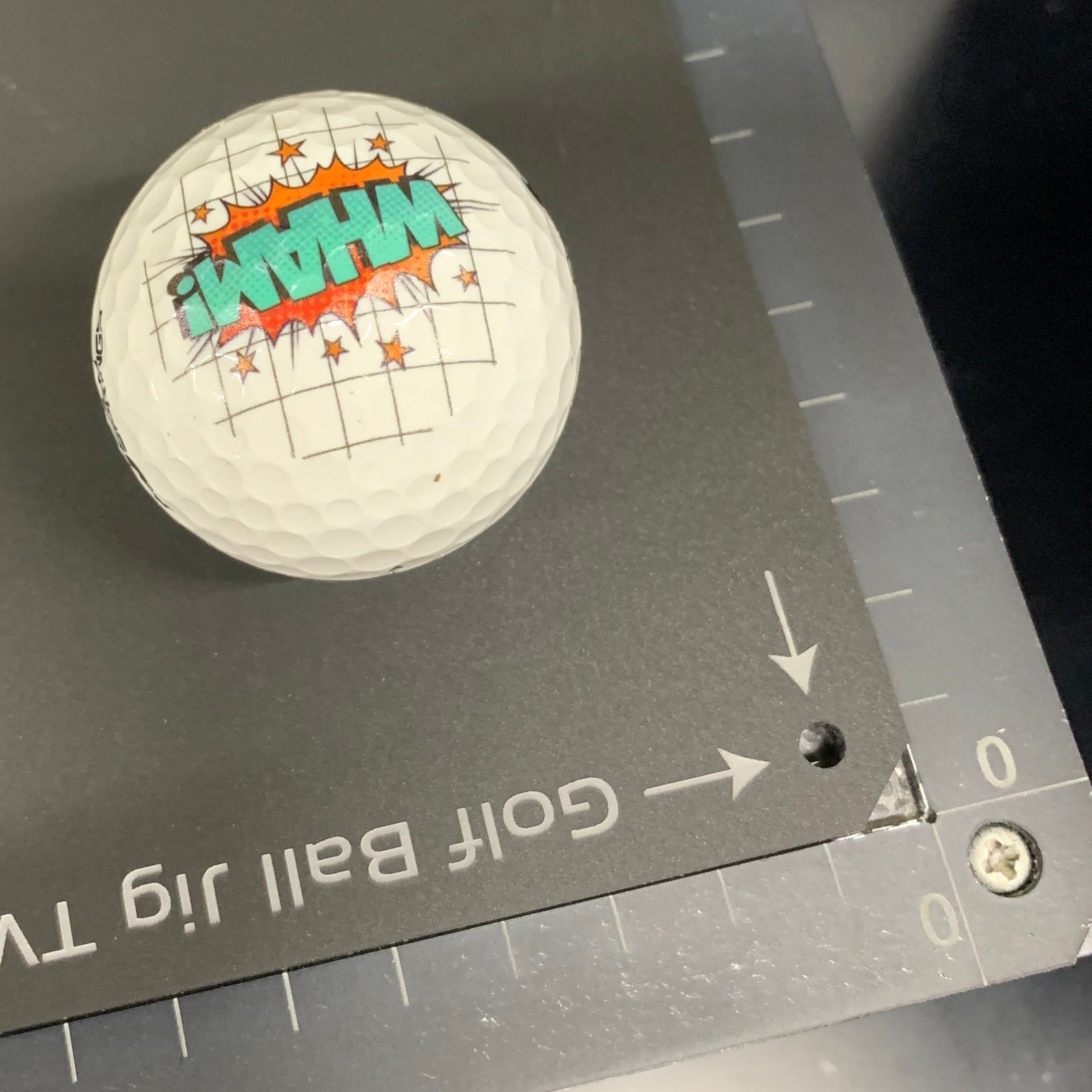 A4 Golf Ball Printing Jig for A4 Flatbed Printers (15 Spaces)