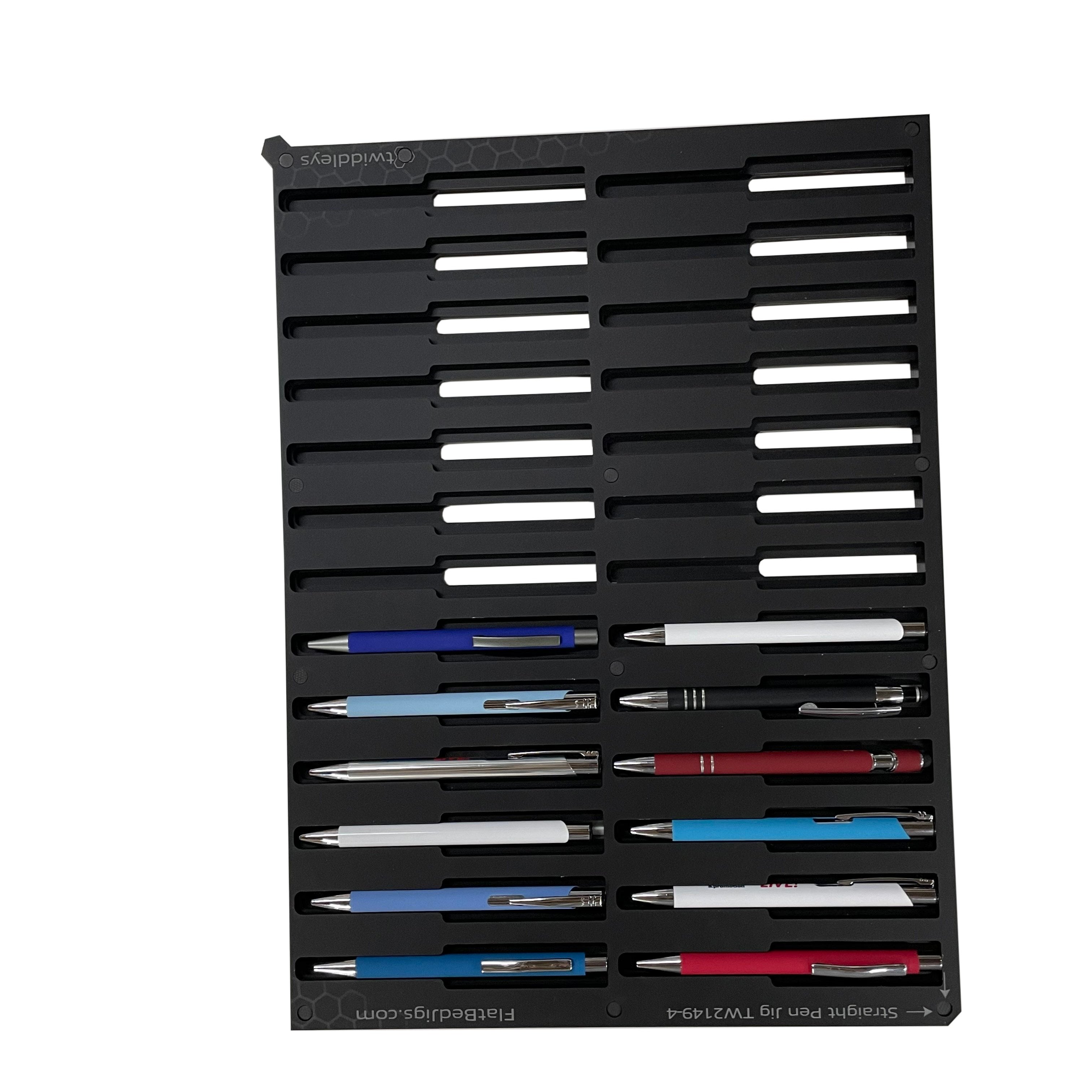 Straight Edge Pen Printing Jig for Roland BD-8 Series Flatbed Printer (8 Spaces)