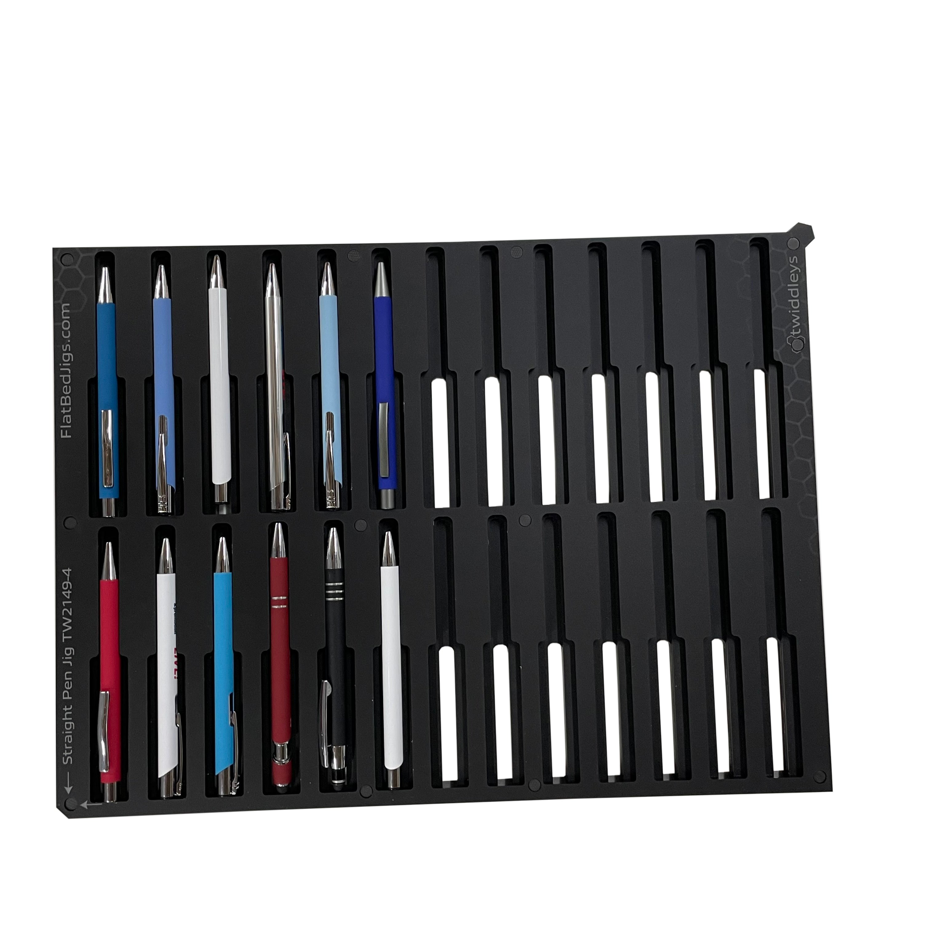 Straight Edge Pen Printing Jig for Mutoh XPJ-661UF Flatbed Printer (60 Spaces)