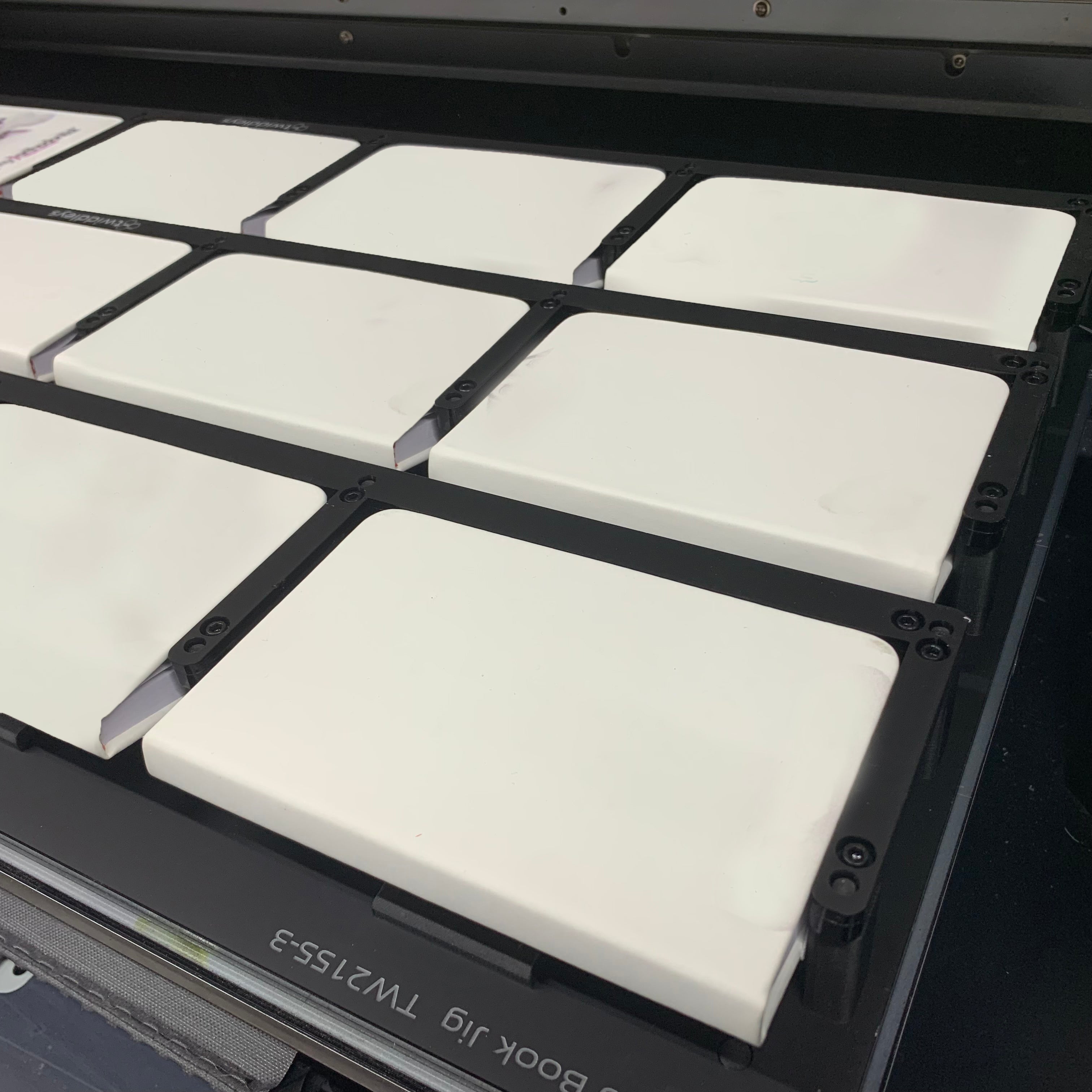 A6 Notebook Printing Jig for Roland LEF / SF 200 Printer Series (9 Spaces)