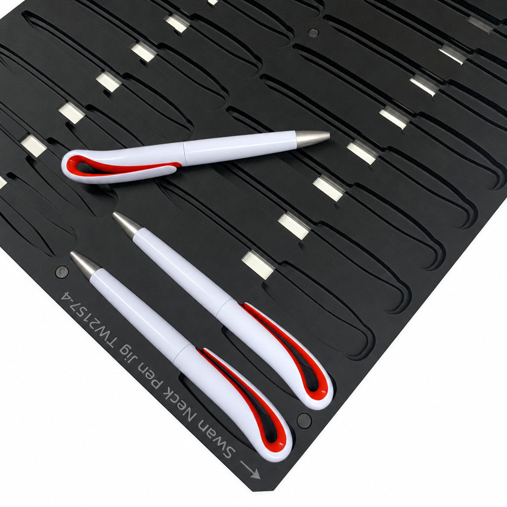 Swan Neck Pen Printing Jig for Roland LEF 300 Series Flatbed Printer (50 Spaces)