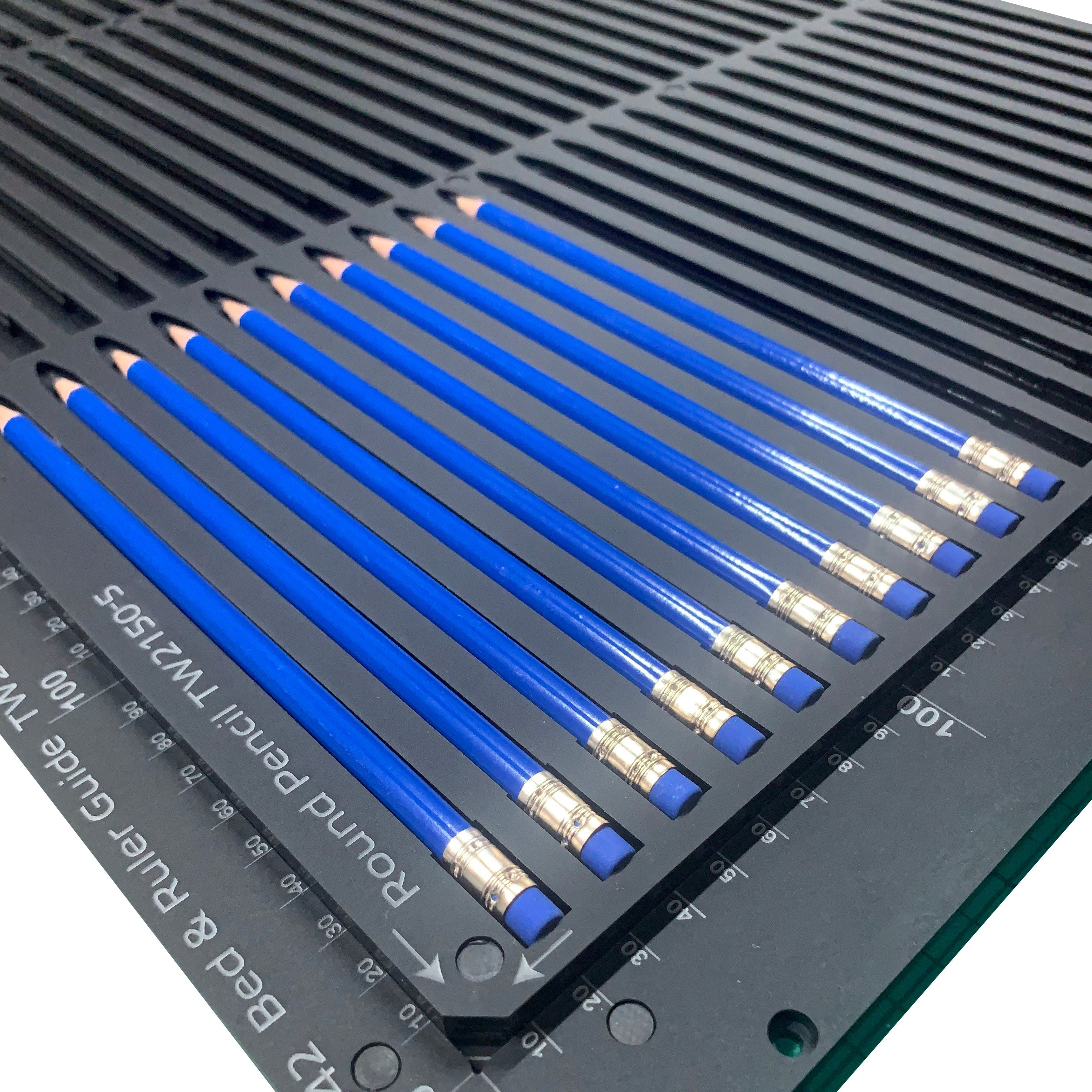 Round Pencil Printing Jig for Mutoh XPJ-461UF Flatbed Printer (xx Spaces)