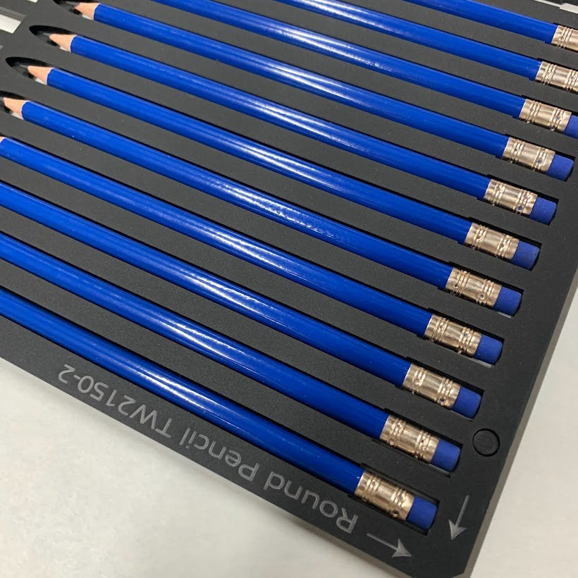 Round Pencil Printing Jig for Mimaki UJF-6042 Flatbed Printer (75 Spaces)