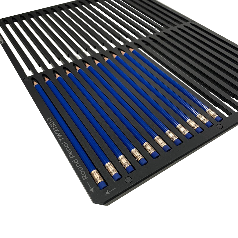 Round Pencil Printing Jig for Mimaki UJF-3042 Flatbed Printer (25 Spaces)