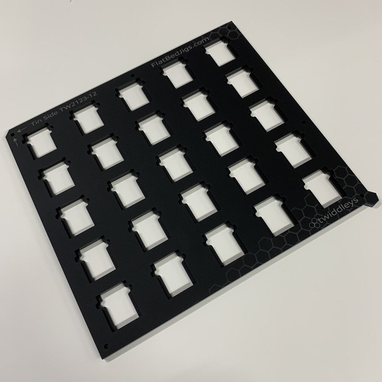 Round Tin Side Jig 'Tinware T9232' for Roland MO-240 Flatbed Printer Series (TBA Spaces)