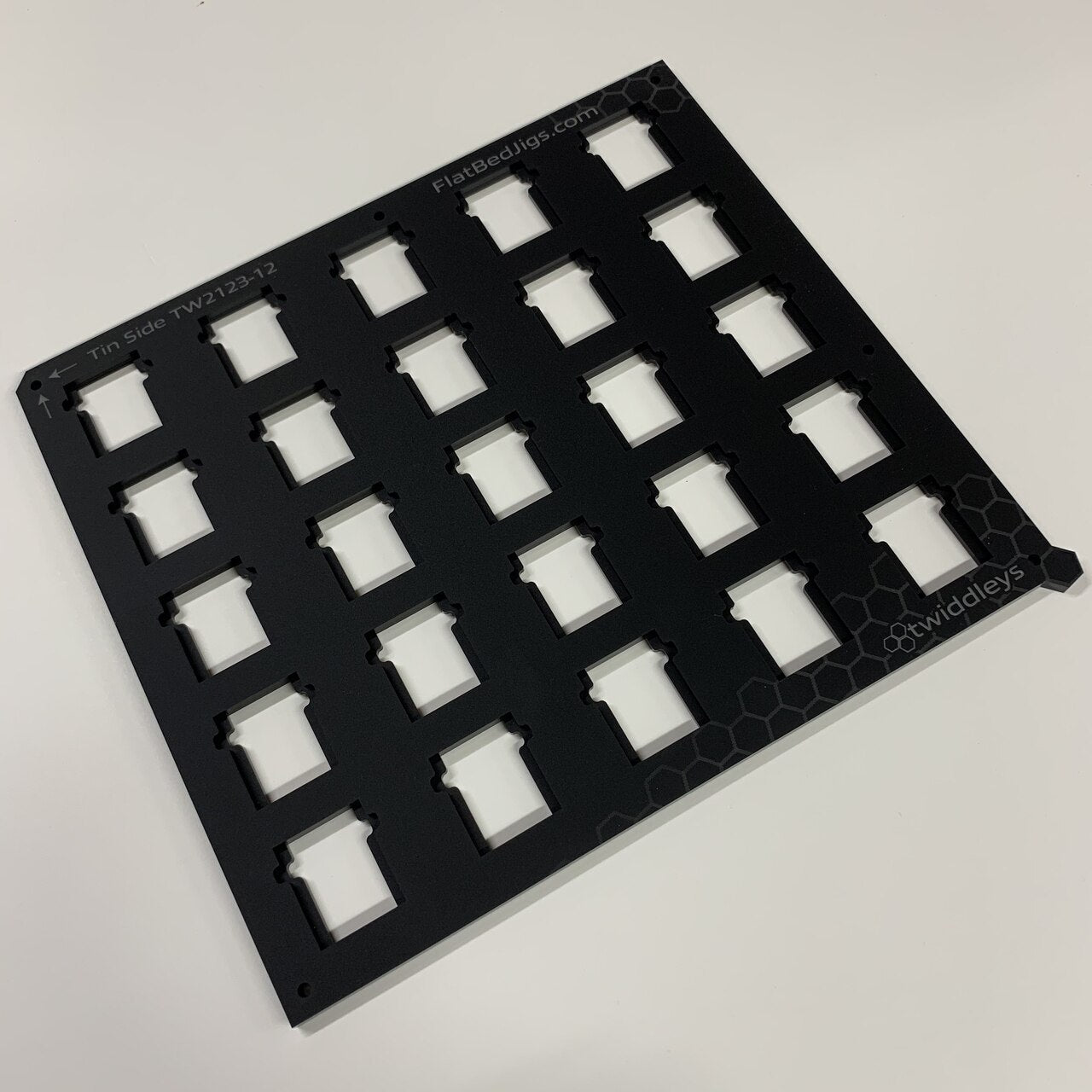 Round Tin Side Jig 'Tinware T9232' for Roland LEF 200 Flatbed Printer Series (xx Spaces)