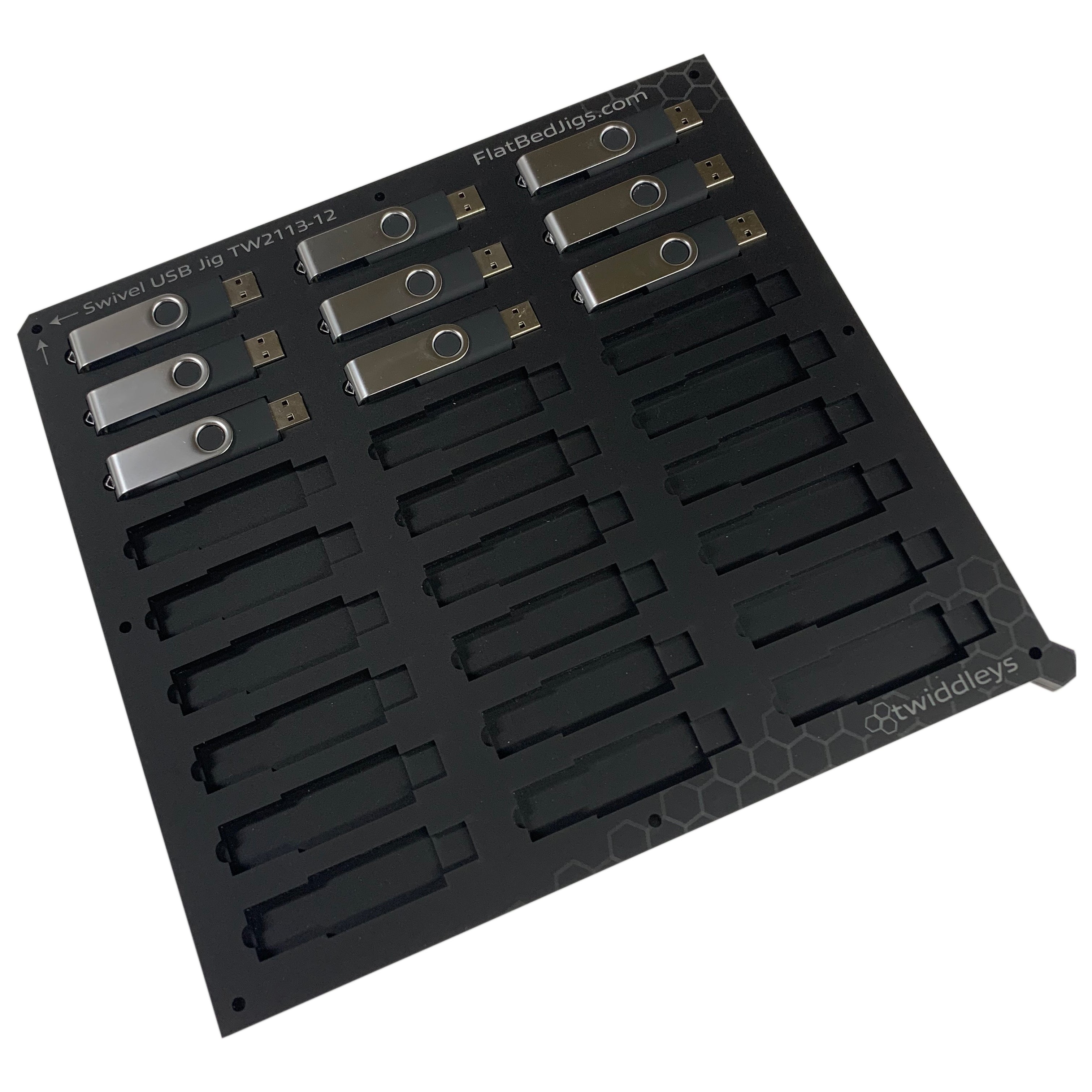 Swivel USB Memory Stick Jig for Mutoh XPJ-661UF Flatbed Printer (100 Spaces)