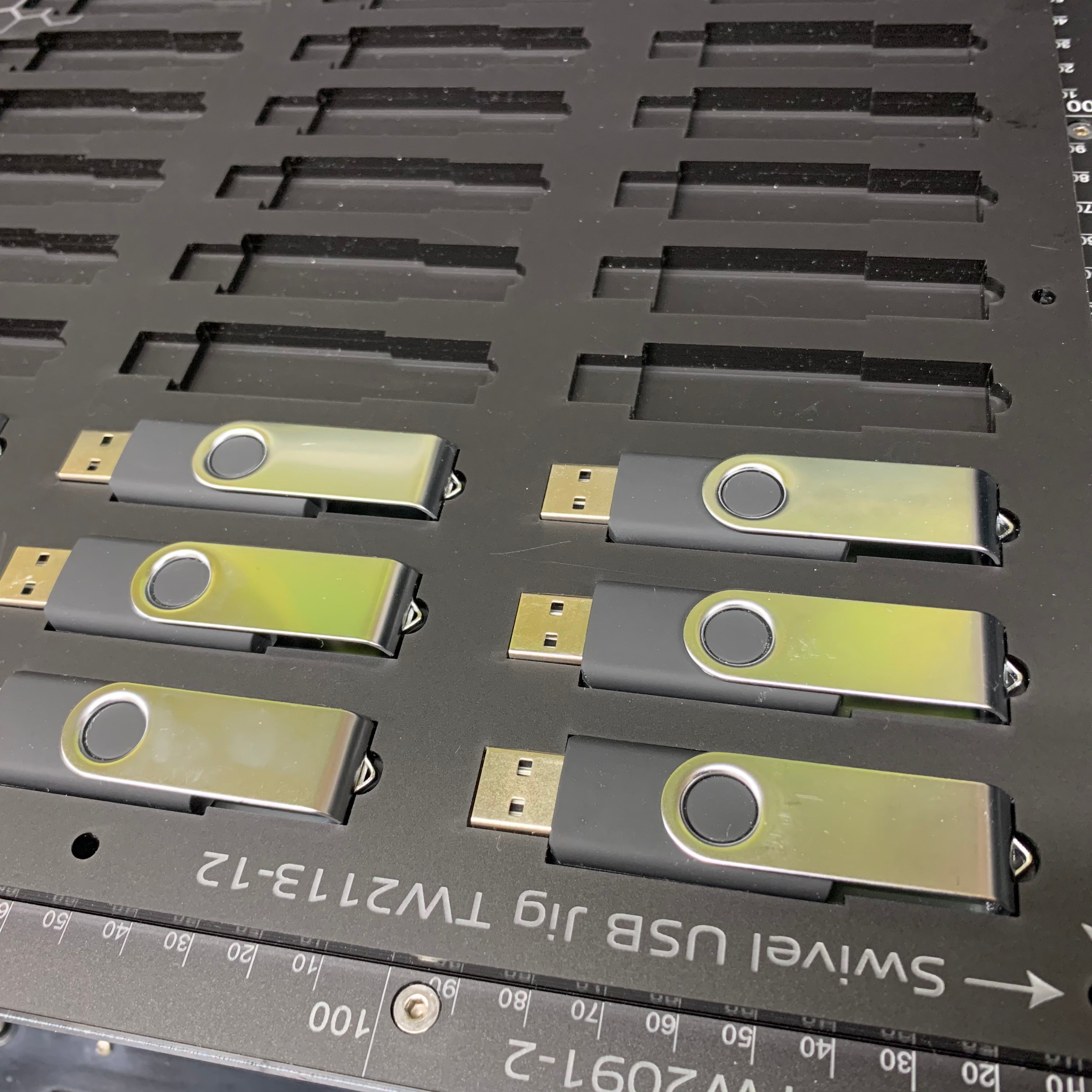 A3 USB Swivel Memory Stick Printing Jig for A3 Flatbed Printers