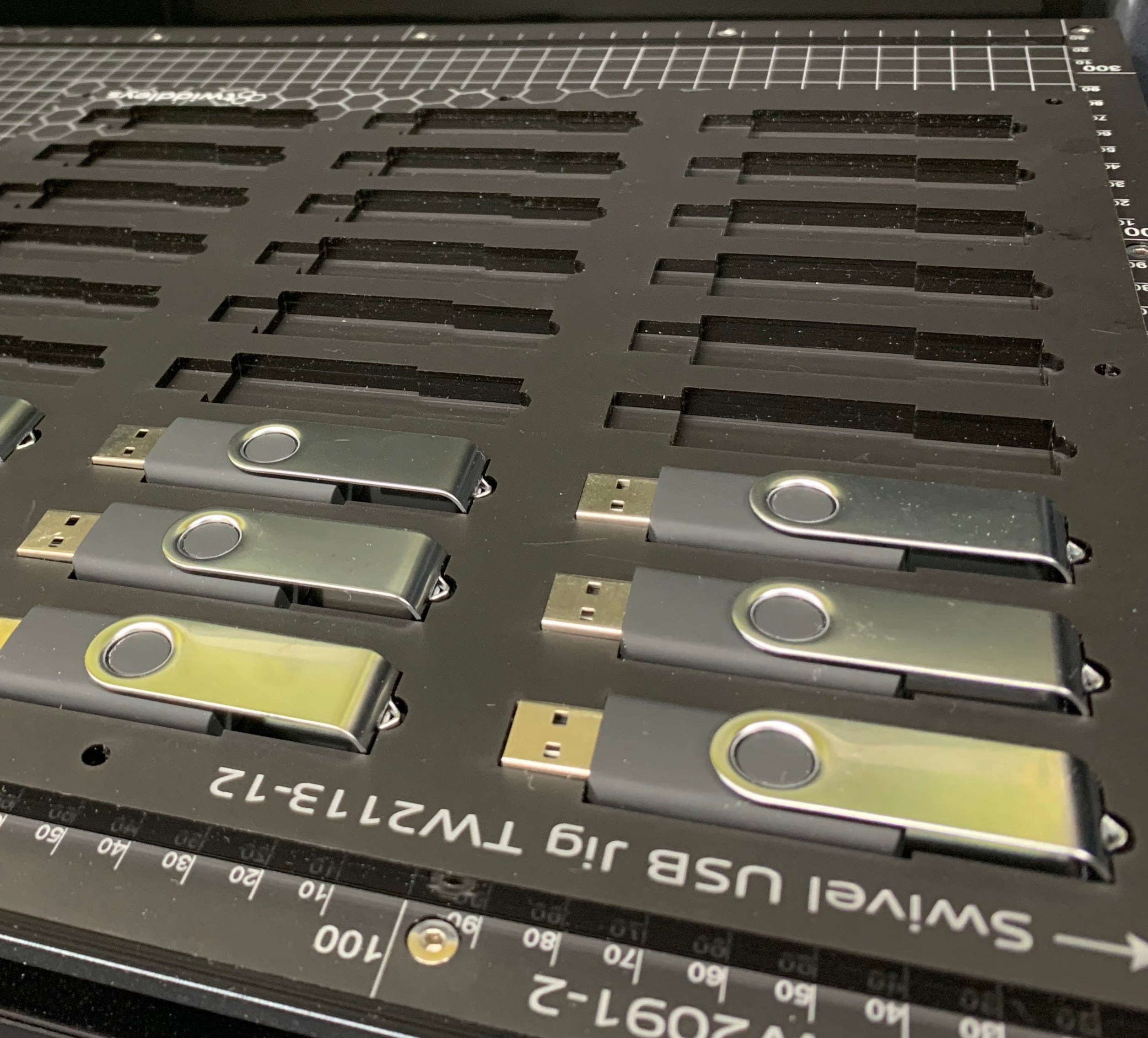 A4 USB Swivel Memory Stick Printing Jig for A4 Flatbed Printers