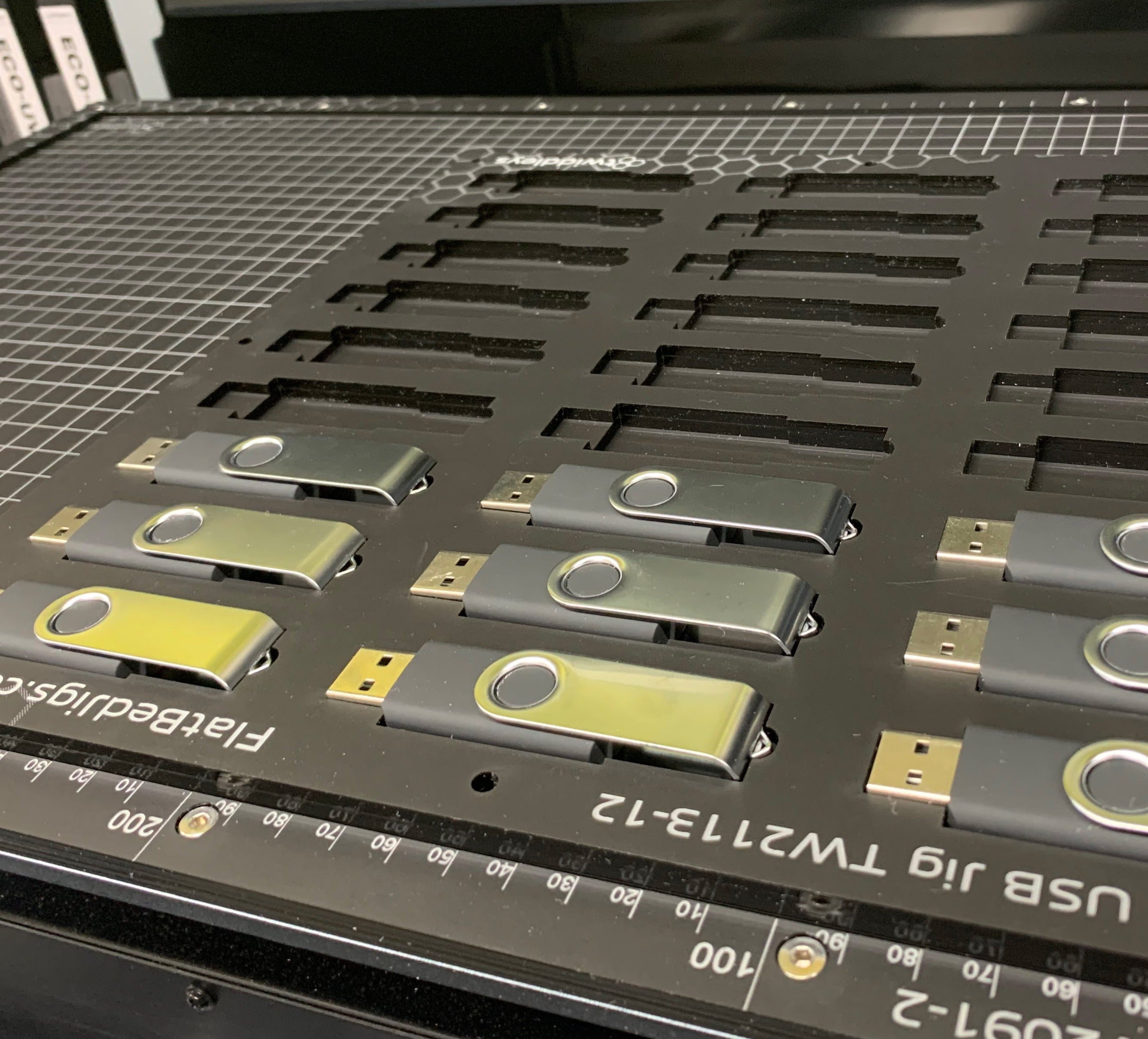 A3 USB Swivel Memory Stick Printing Jig for A3 Flatbed Printers