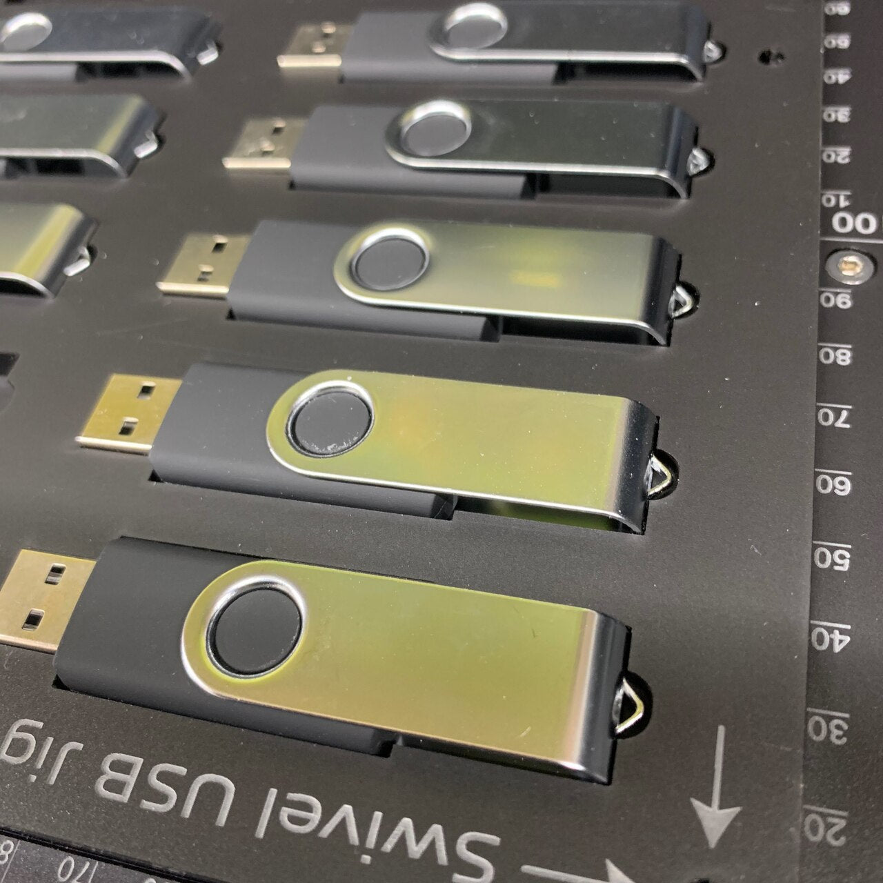 USB Swivel Memory Stick Jig for Roland BD-8 Flatbed Printer Series (10 Spaces)