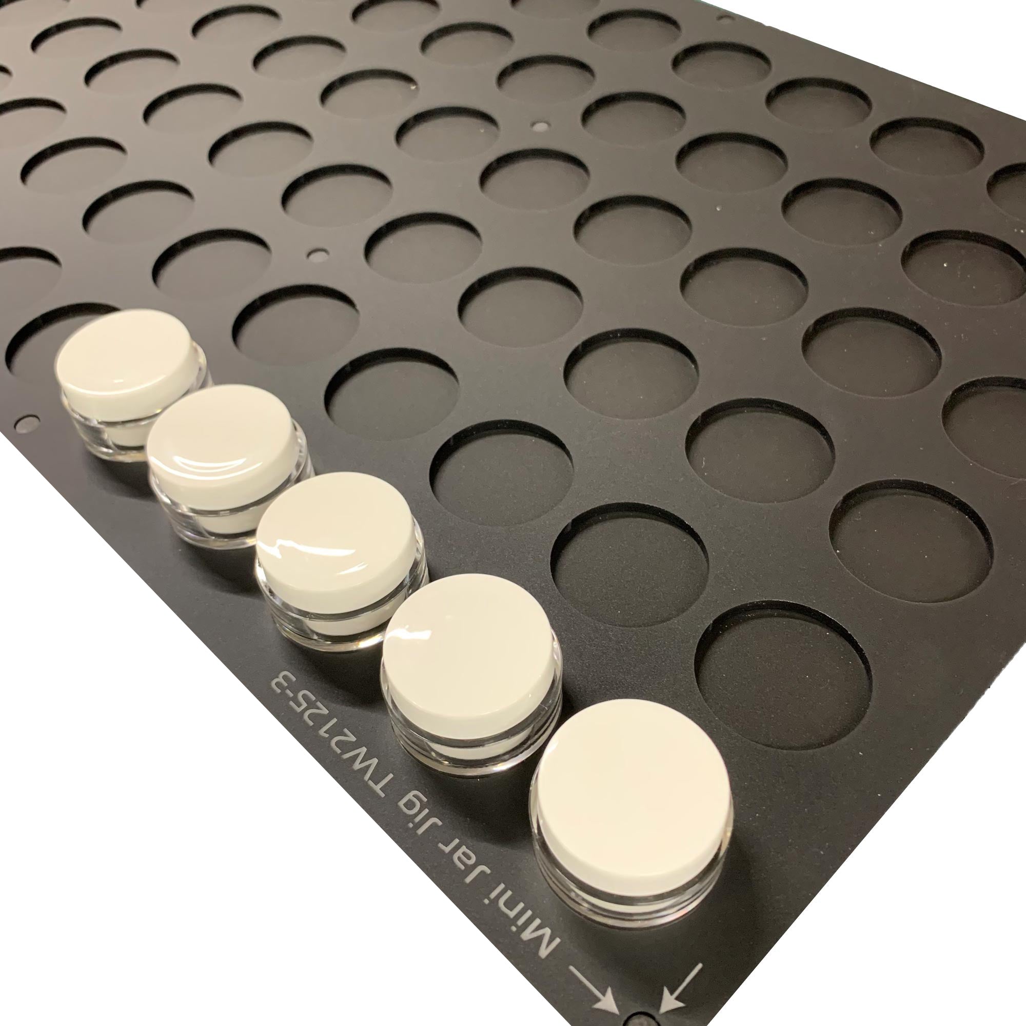 37mm Mini Pot / 3.7cm Jar Printing Jig for Mutoh XPJ-661UF Flatbed Printer (xx Spaces)