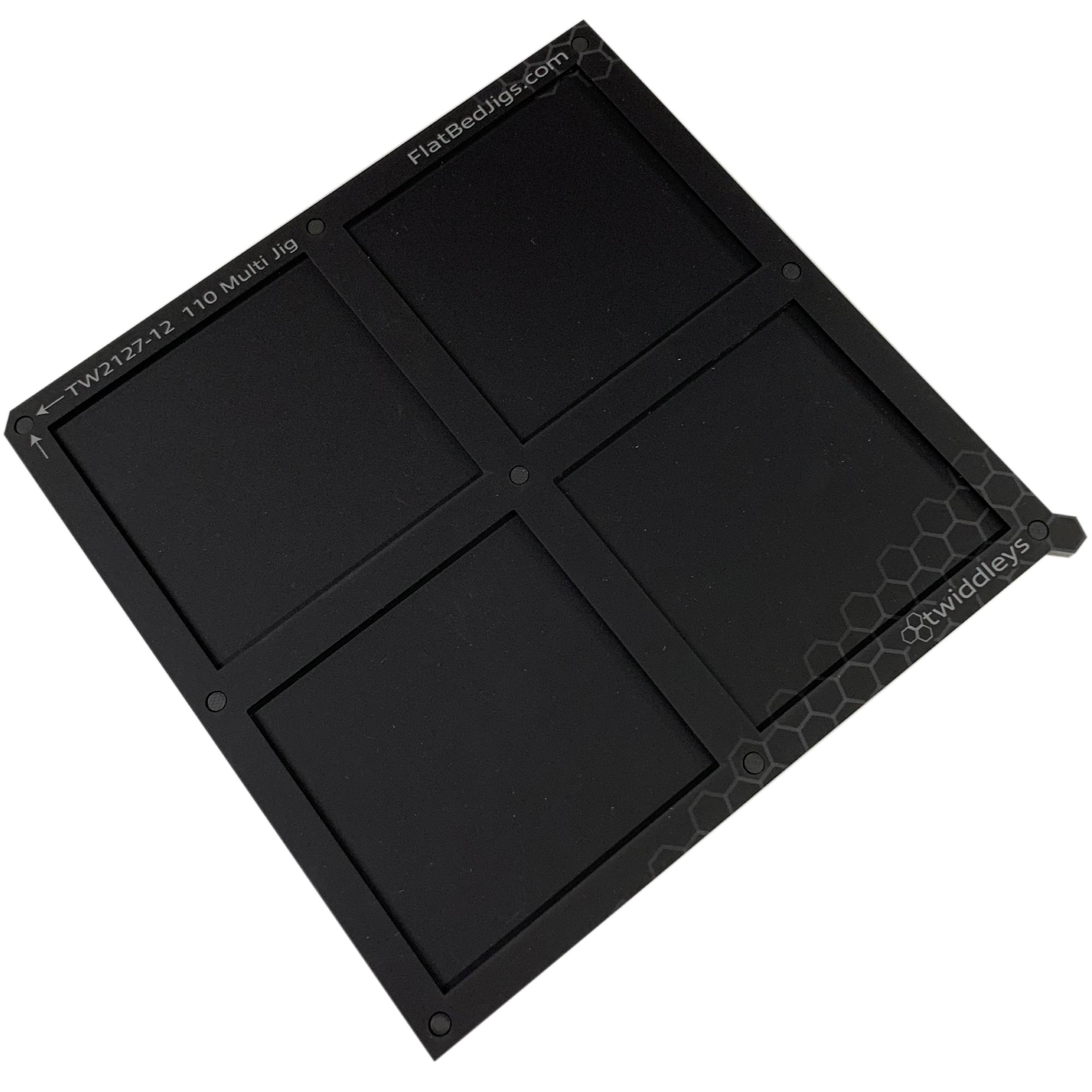 110mm / 11cm Square Printing Jig for A3 Flatbed Printers