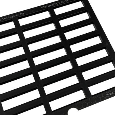 Bic Lighter Printing Jig - Classic / Standard - Roland LEF 300 Flatbed Printer (56 Spaces)