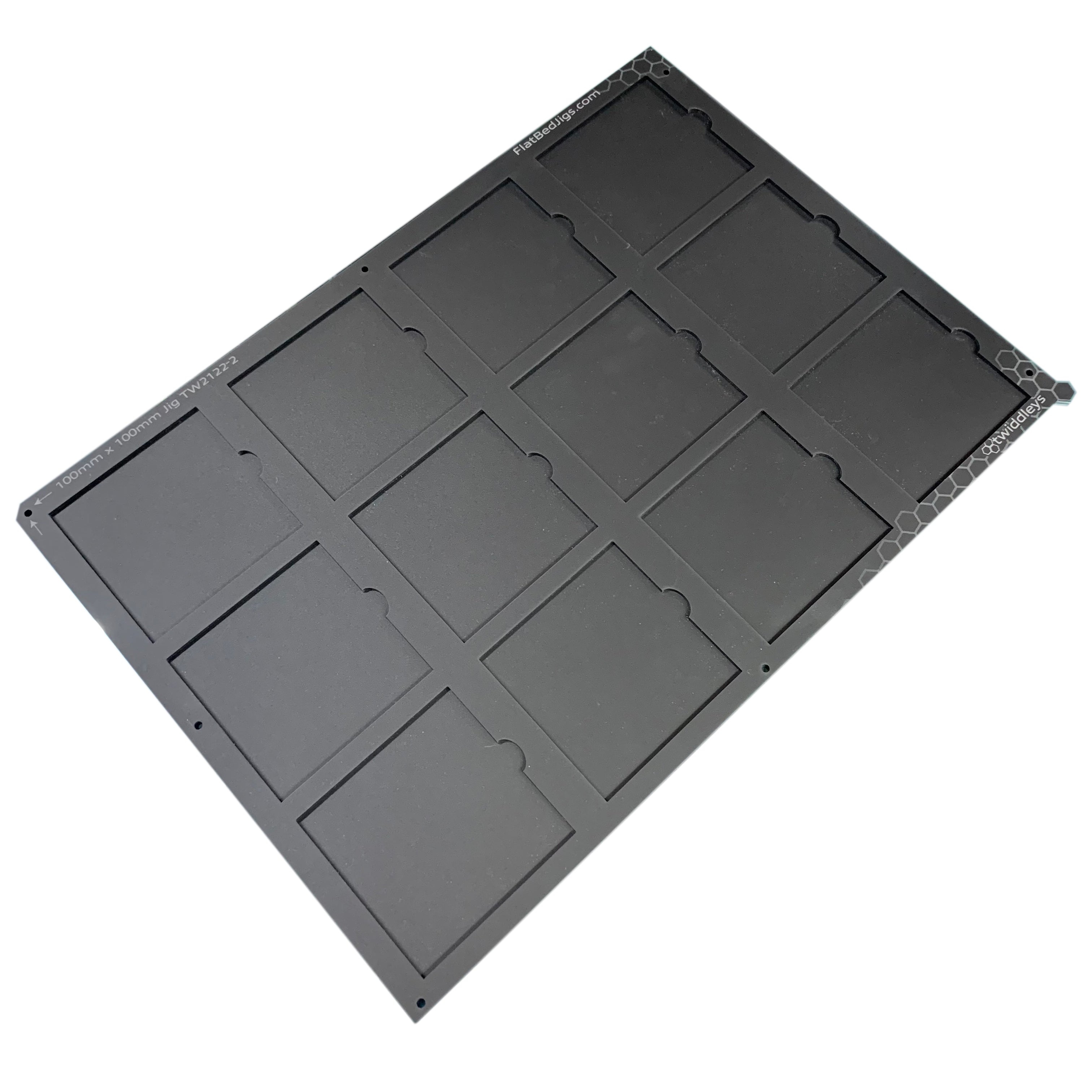 100mm / 10cm Square Printing Jig for A4 Flatbed Printers