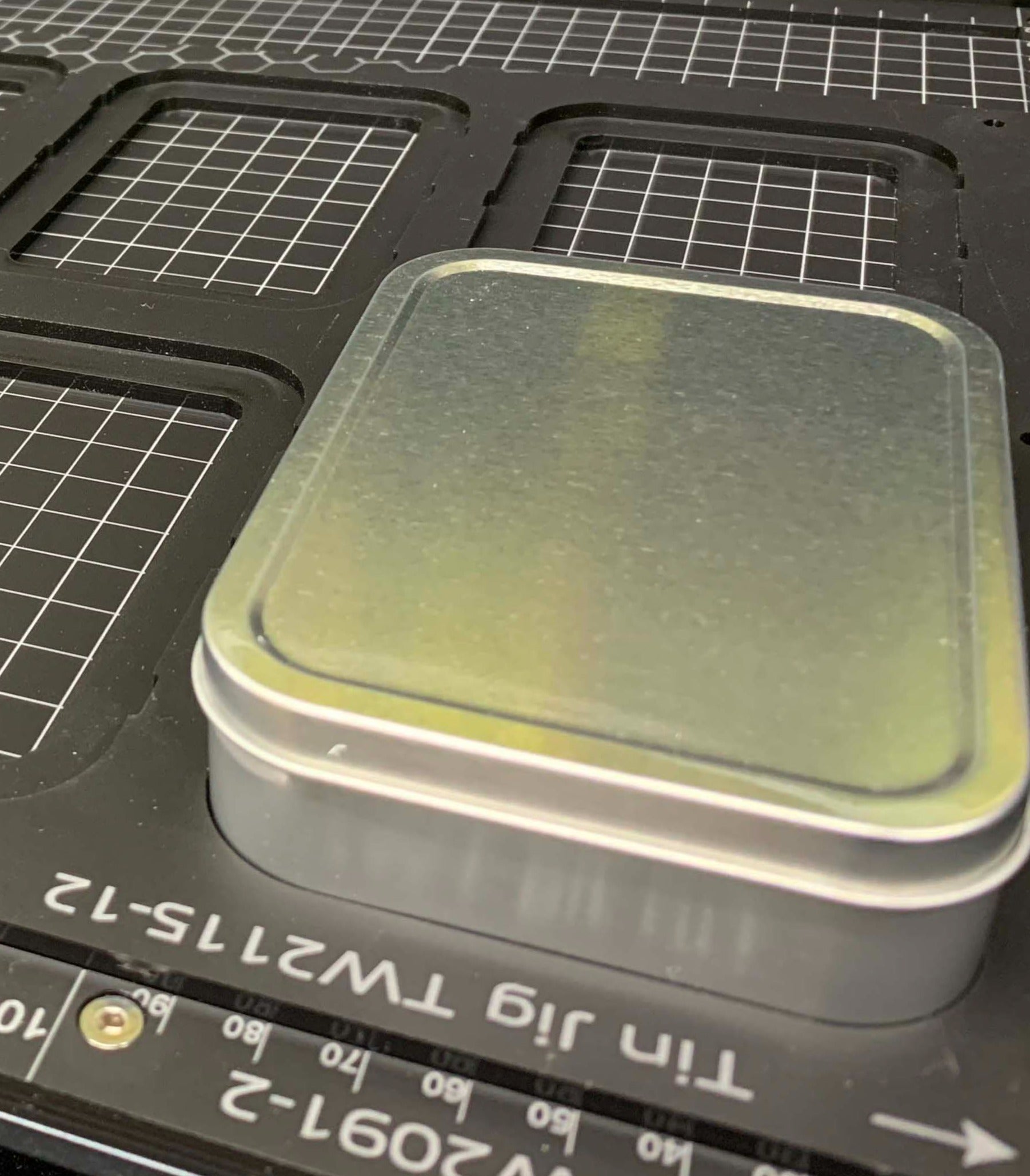 Tin Jig 'Tinware T2108' - 81mm x 110mm A3 Printing Jig for A3 Flatbed Printers