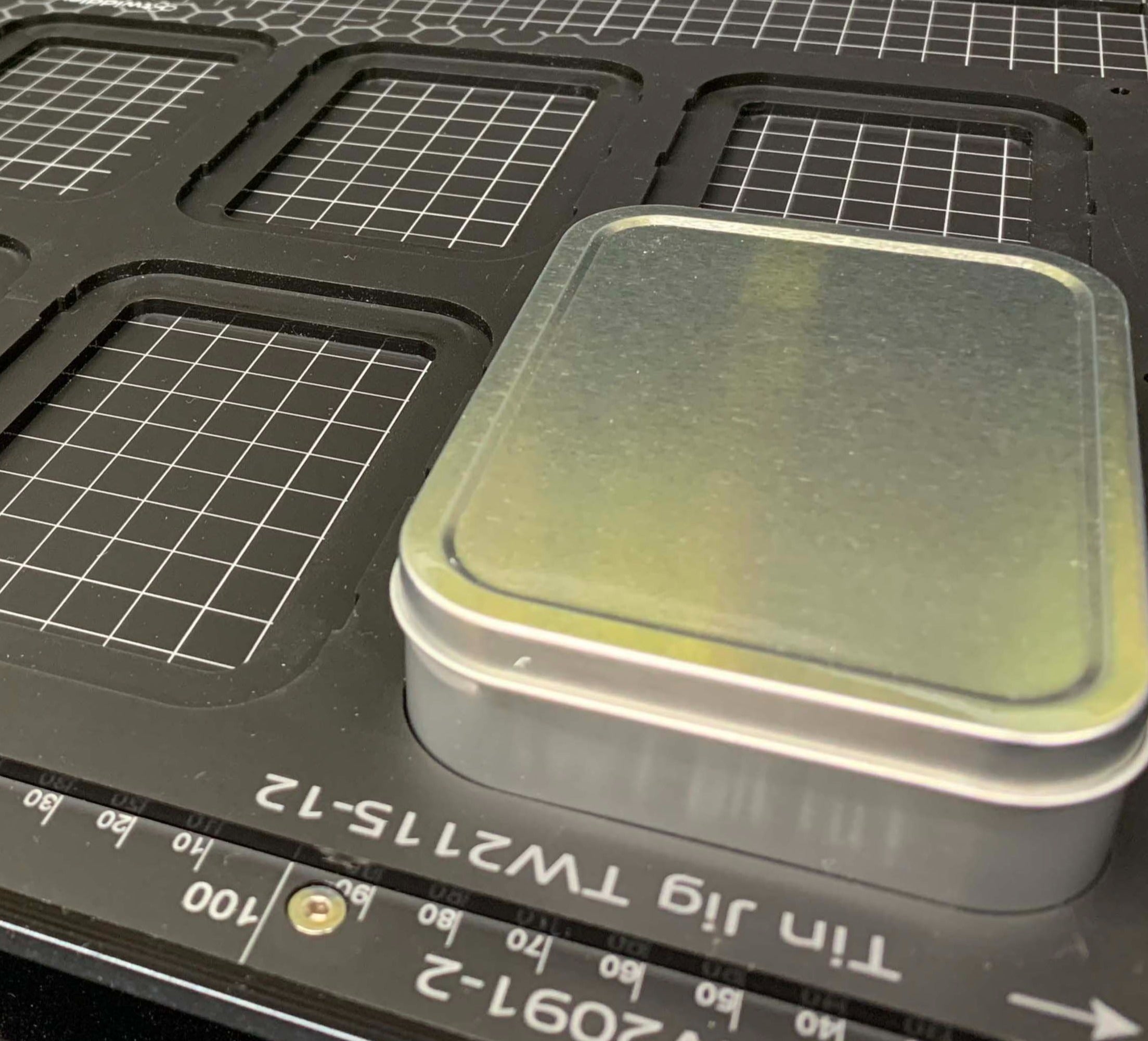 Tin Jig 'Tinware T2108' - 81mm x 110mm A4 Printing Jig for A4 Flatbed Printers