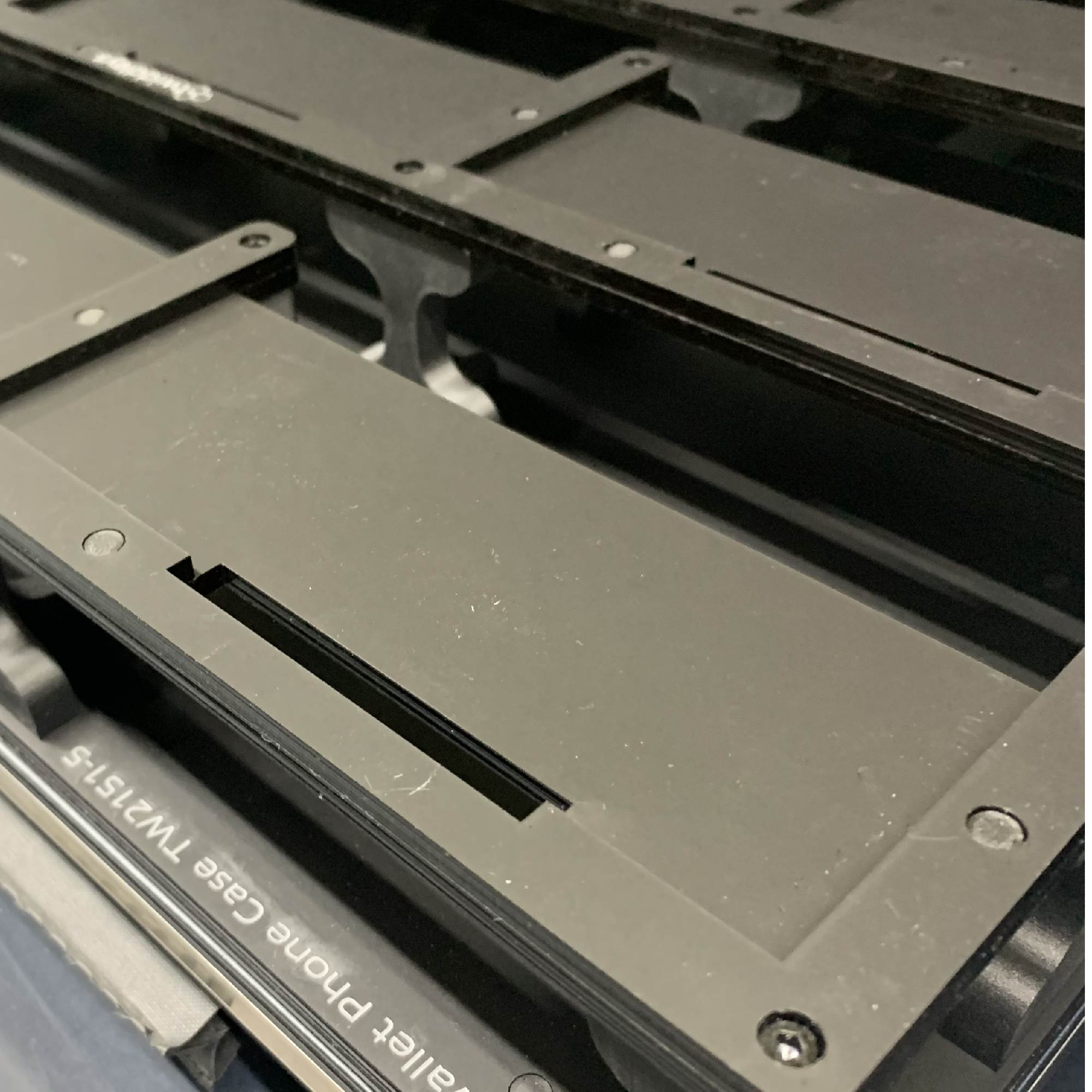 Wallet Phone Case Printing Jig for Roland LEF 12 Flatbed Printer (2 Spaces)