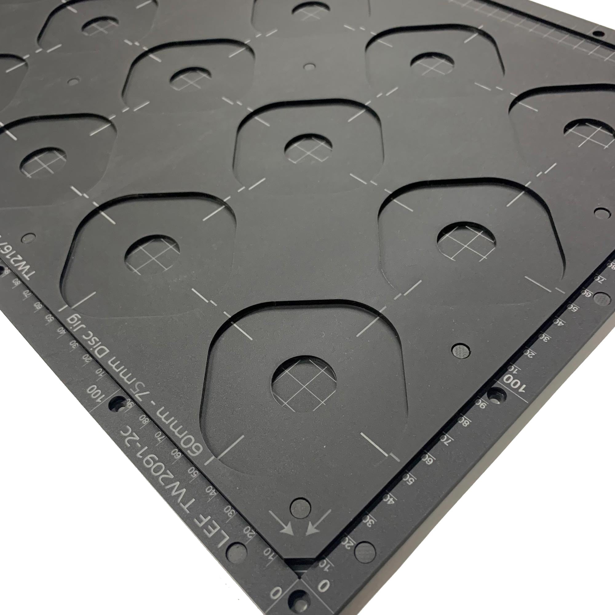 Ceramic Christmas Bauble Printing Jig 60mm - 77mm Circular Discs - Roland MO-180 (xx Spaces)
