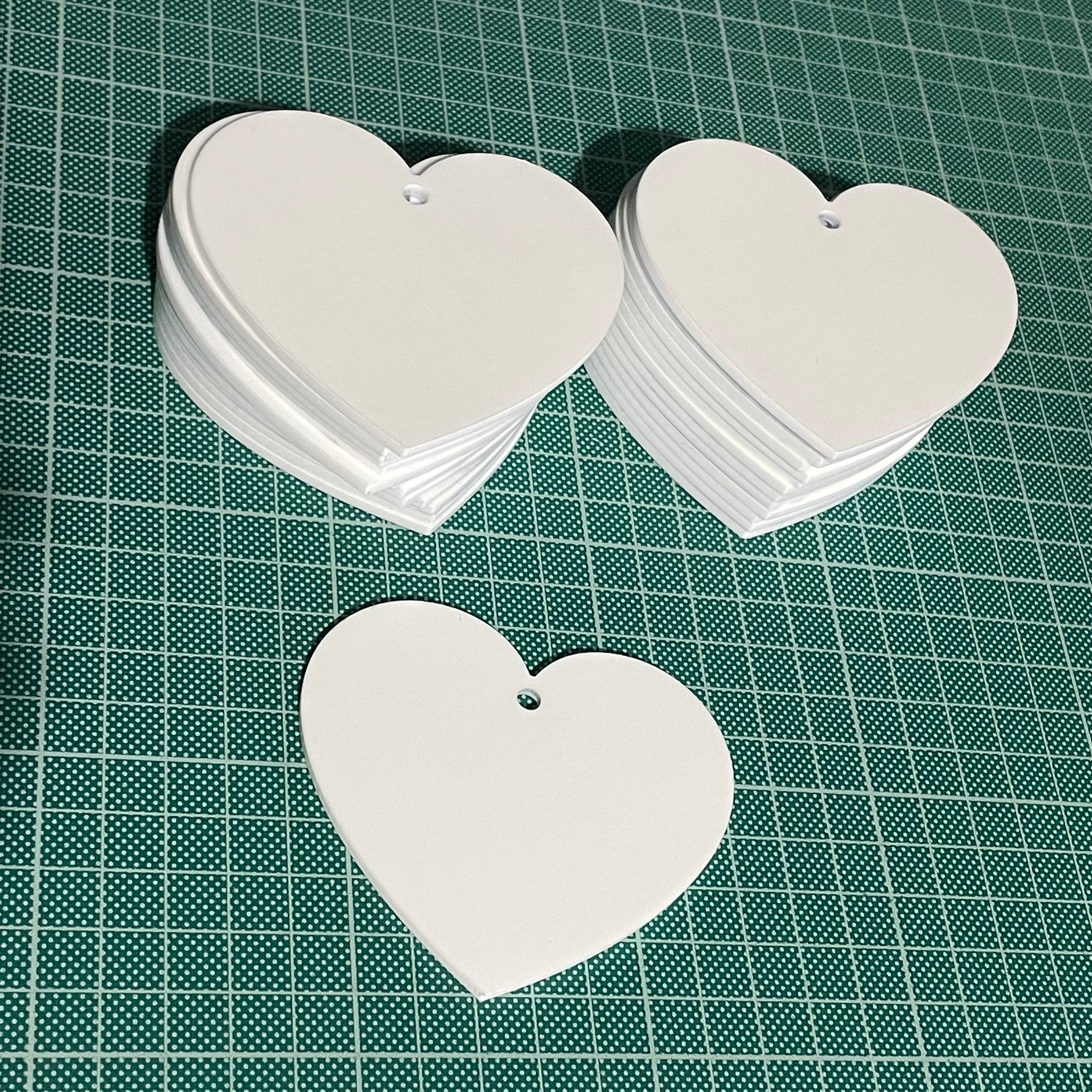 Heart Blanks - 80mm / 8cm Hearts - 3mm Acrylic Product Blanks
