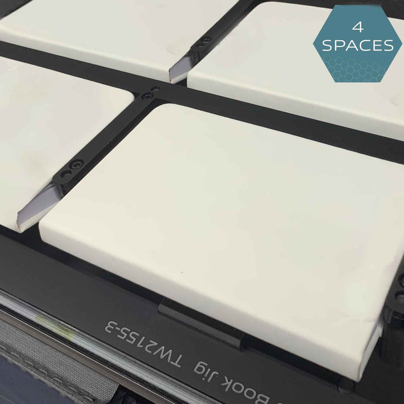 A6 Notebook Printing Jig for Roland LEF 12 Series Flatbed Printer (4 Spaces)