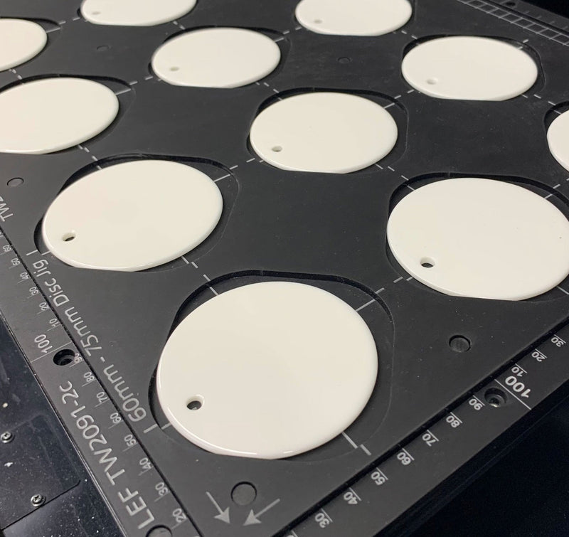 A3 Ceramic Christmas Bauble Printing Jig (60mm - 77mm Circular Discs) for A3 Flatbed Printers