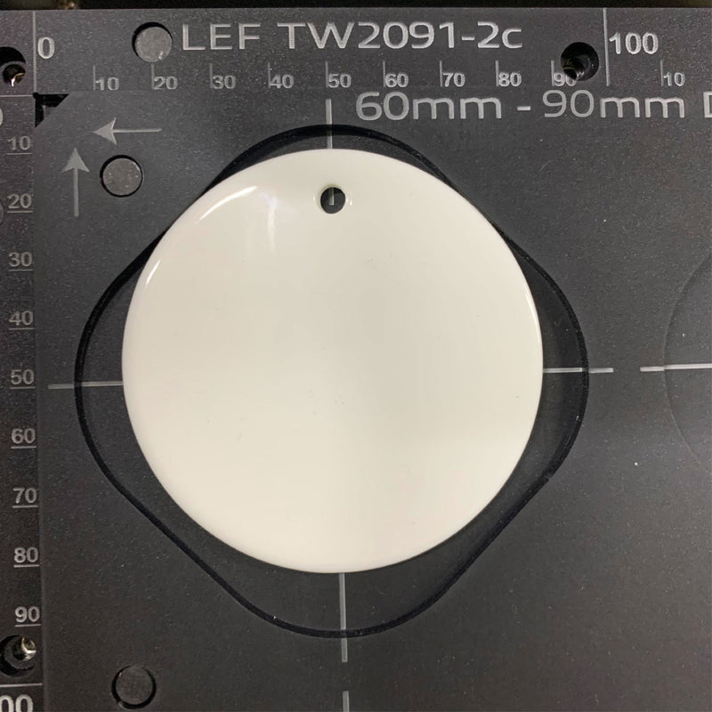 Ceramic Christmas Bauble Printing Jig for Roland LEF 200 / SF 20 Flatbed Printer Series - 60mm - 90mm Circular Discs (8 Spaces)