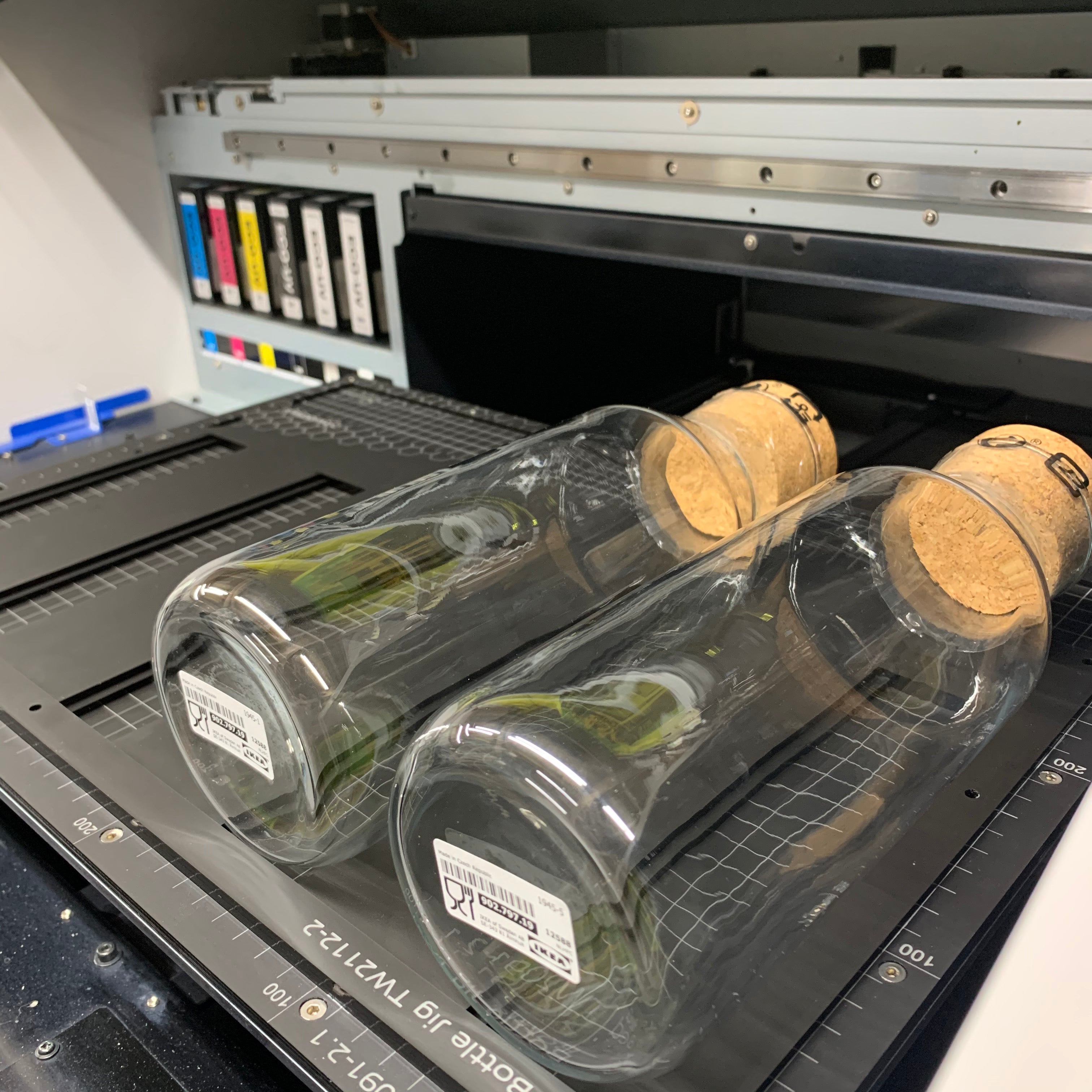 Corked Bottle Printing Jig for Mutoh XPJ-461UF Flatbed Printer (xx Spaces)